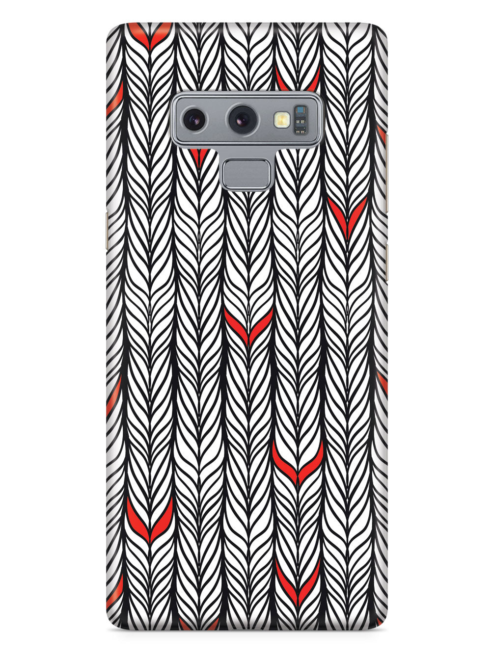 Braids Texture with Red Accents Case