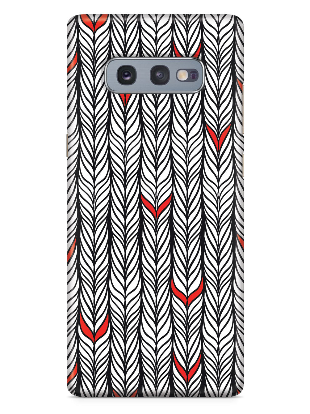 Braids Texture with Red Accents Case
