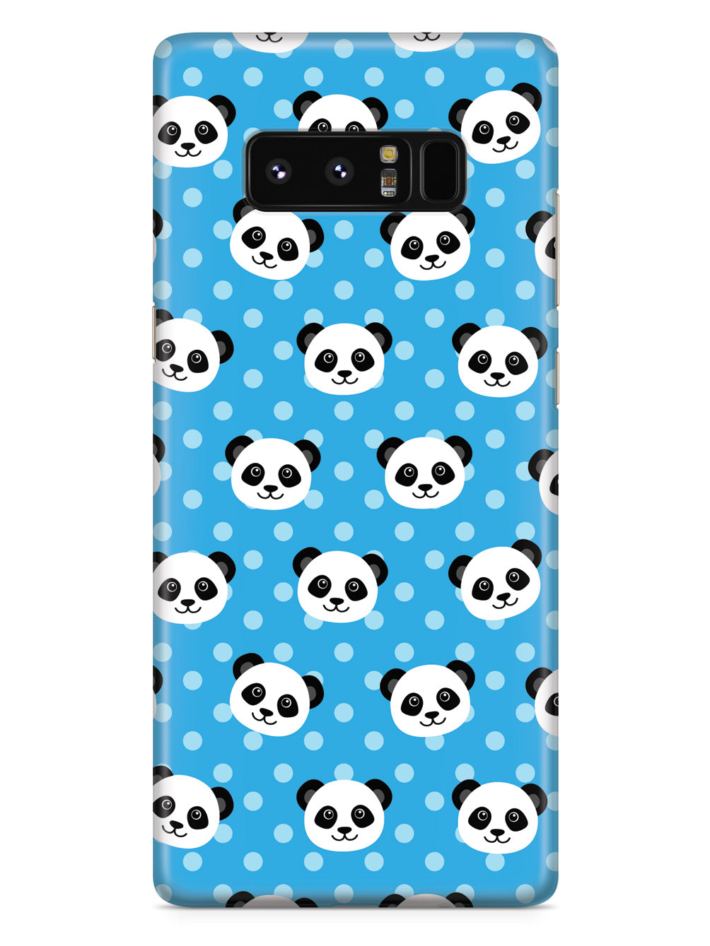 Cute Panda Pattern - Blue Polka Dots Case