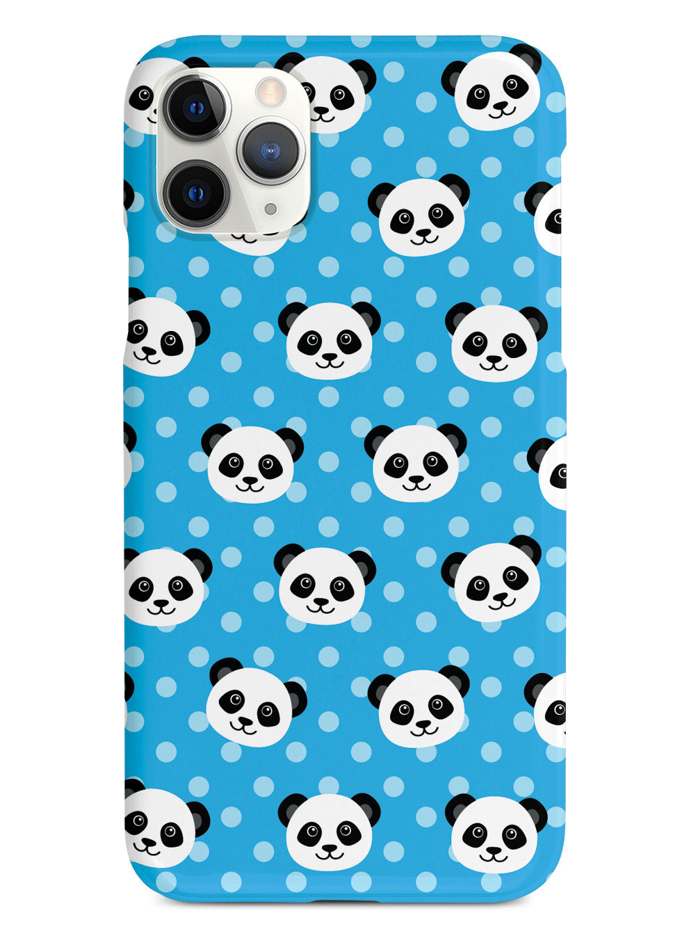Cute Panda Pattern - Blue Polka Dots Case