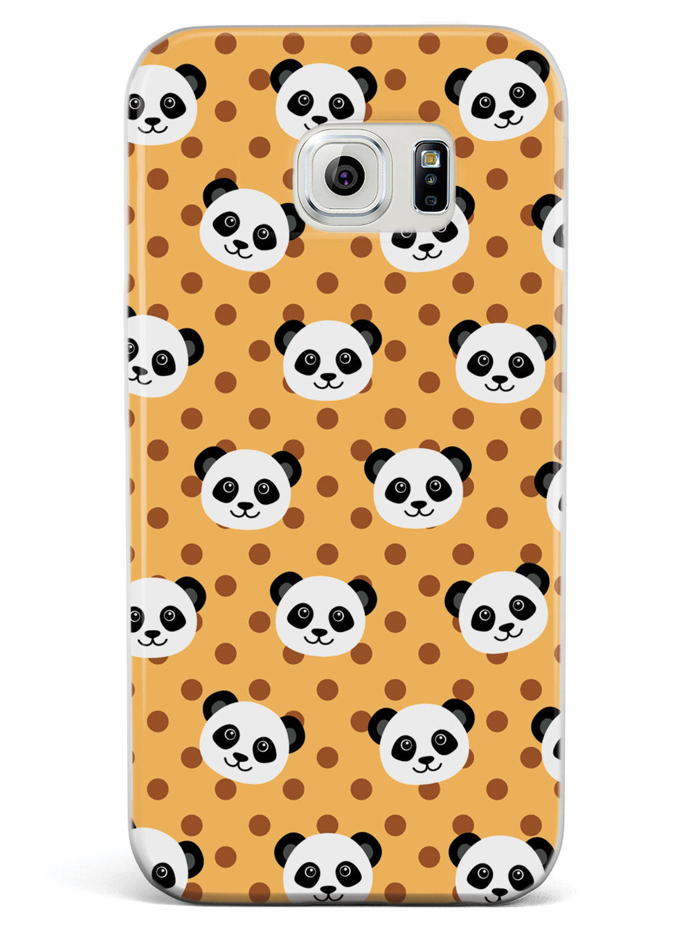 Cute Panda Pattern - Orange Polka Dots Case