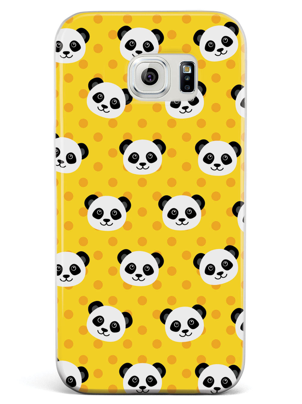 Cute Panda Pattern - Yellow Polka Dots Case