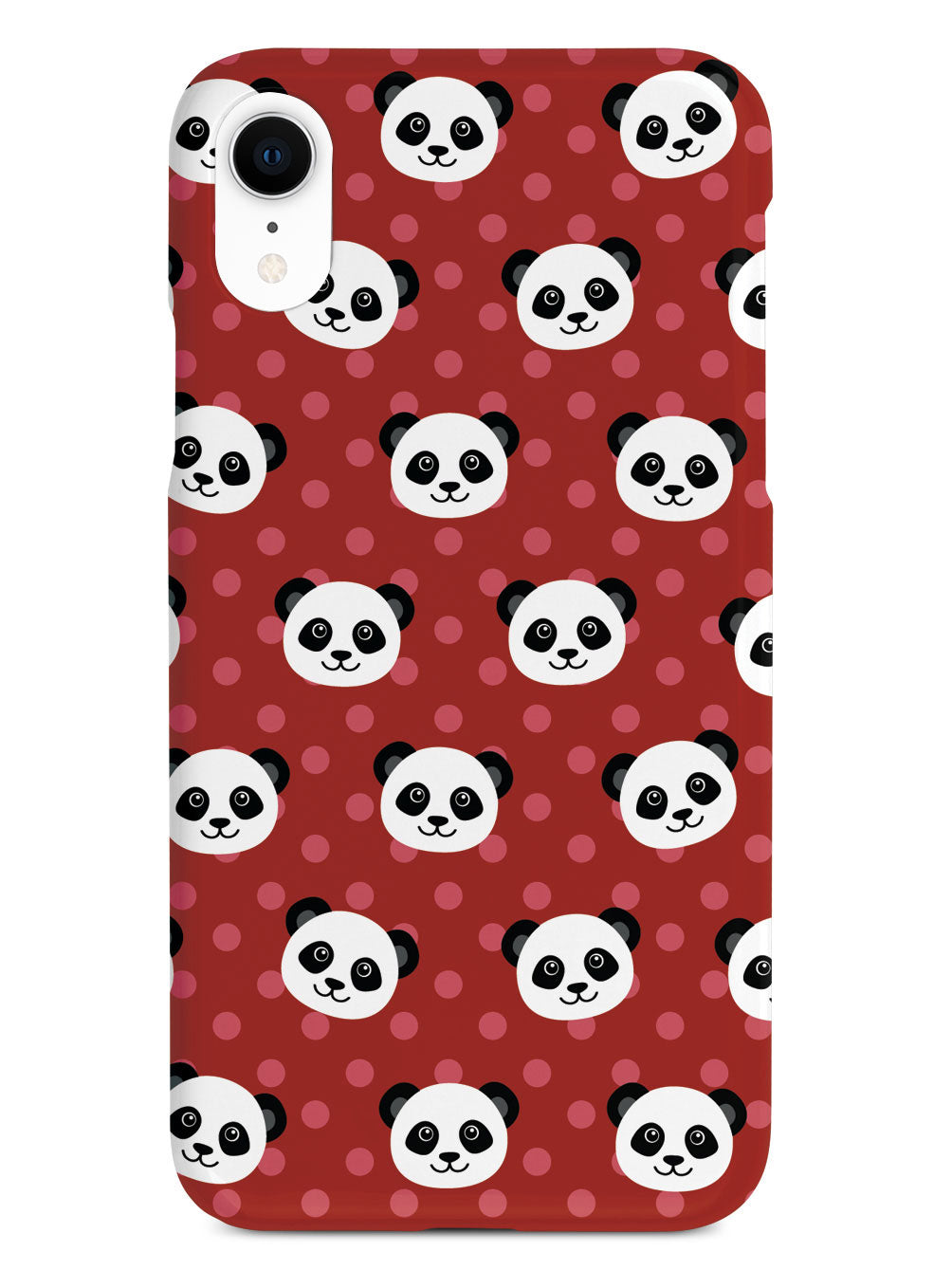 Cute Panda Pattern - Red Polka Dots Case