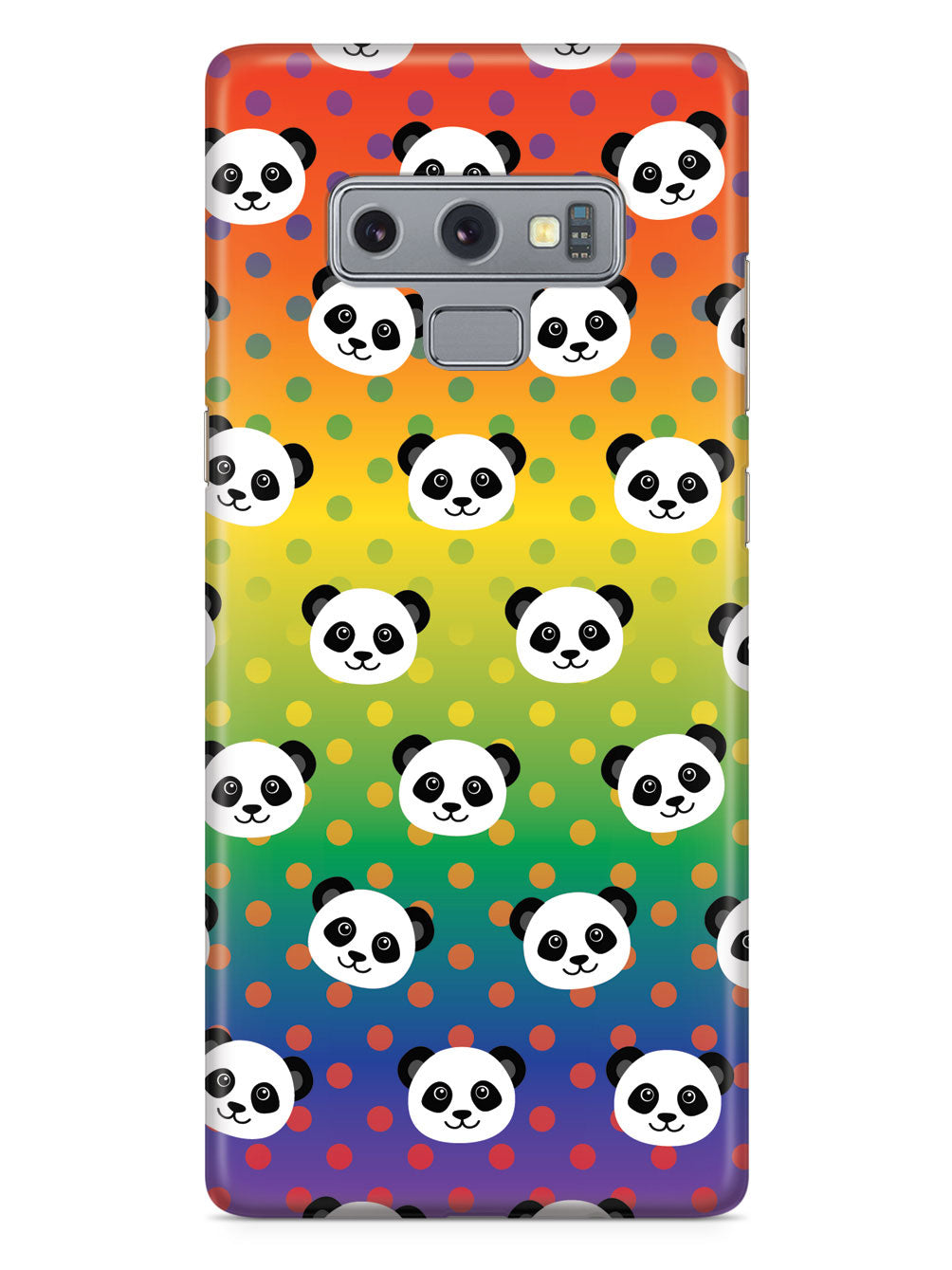 Cute Panda Pattern - Rainbow Polka Dots Case