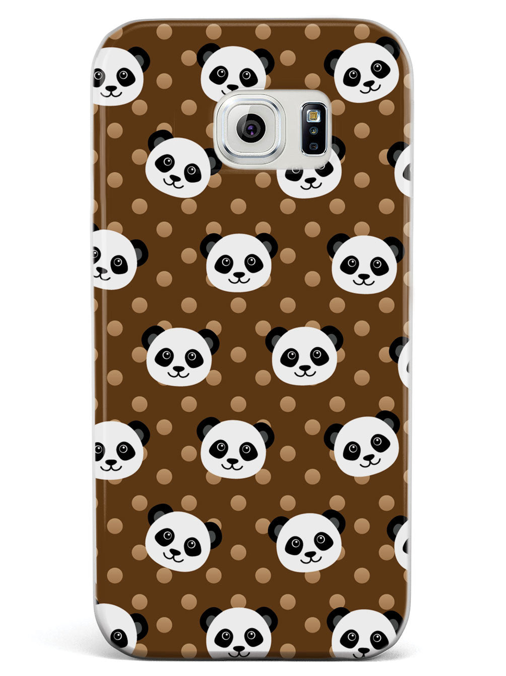 Cute Panda Pattern - Brown Polka Dots Case