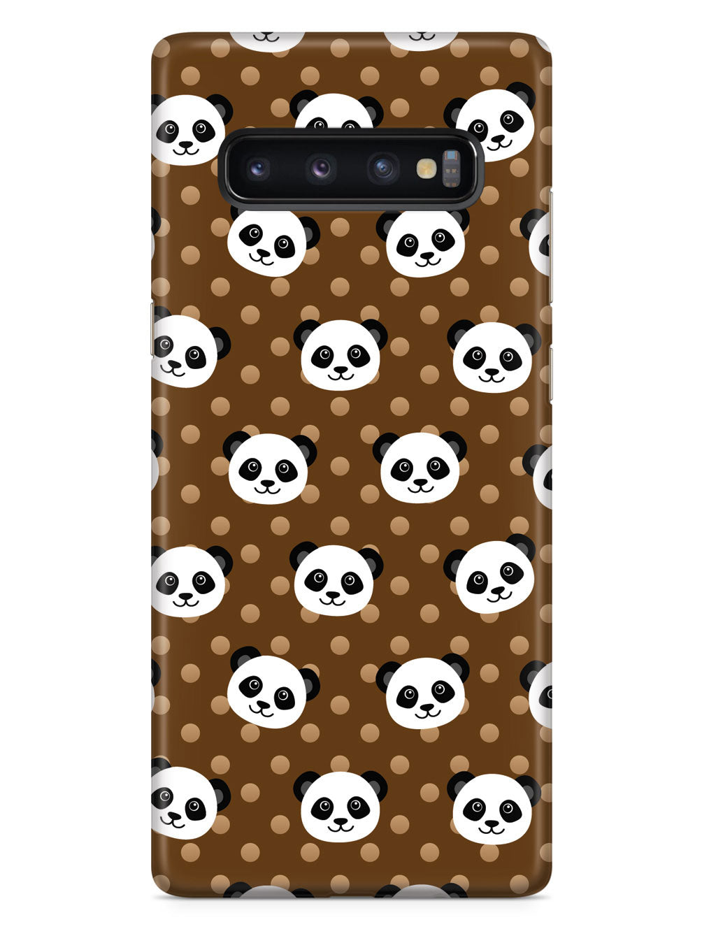 Cute Panda Pattern - Brown Polka Dots Case