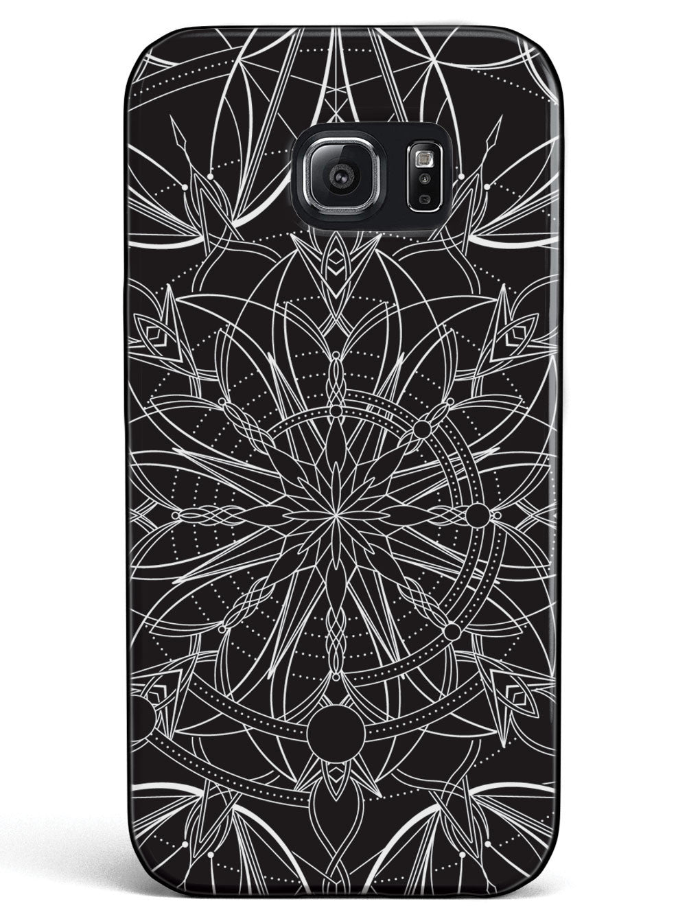 Intricate Mandala Line Art - Black Case
