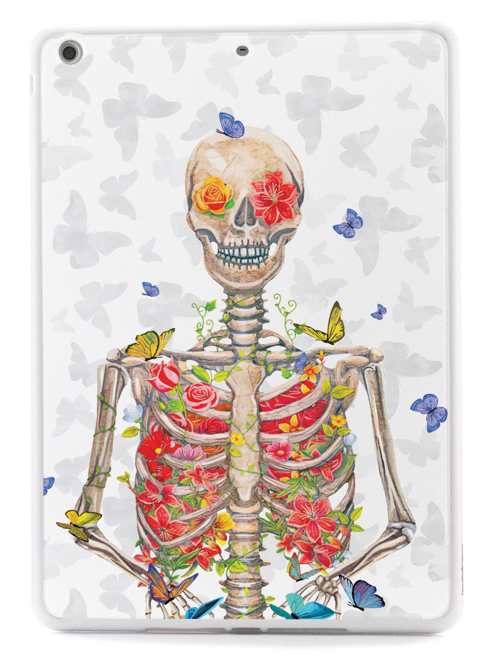 Flower Skeleton & Butterflies Case