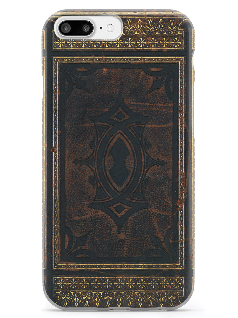 Ancient Book Cover - Brown and Gold - White Case