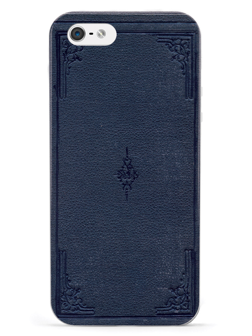 Dark Blue Book Cover - White Case