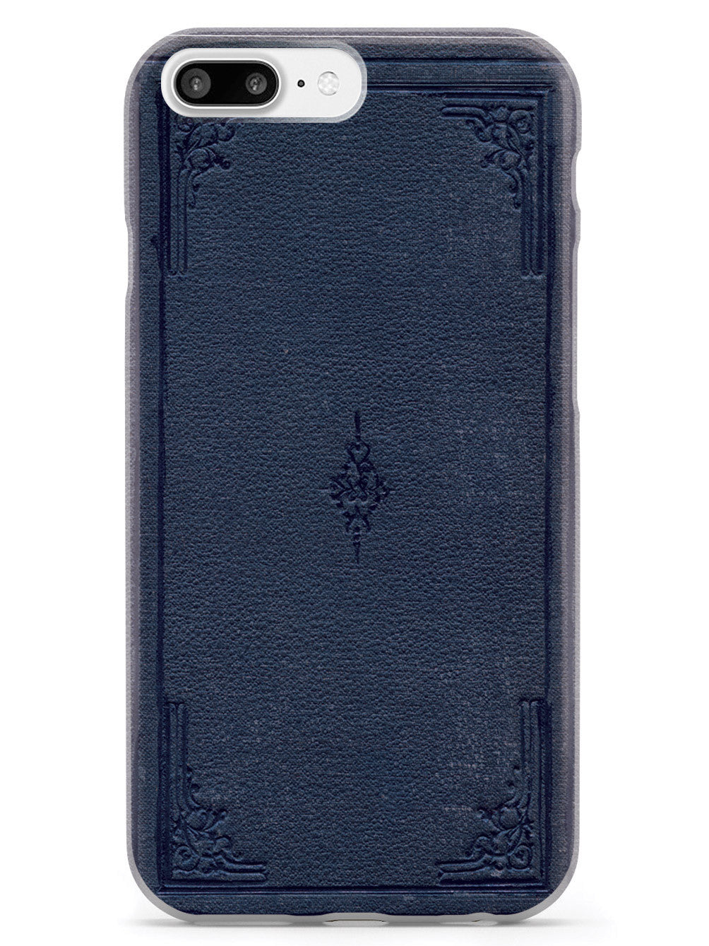 Dark Blue Book Cover - White Case
