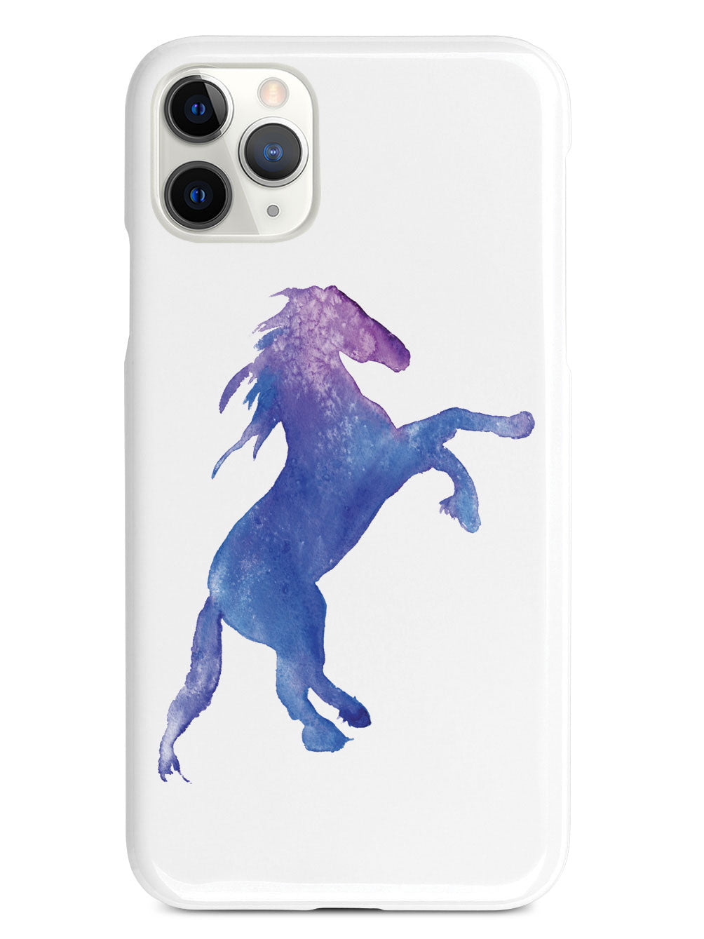 Watercolor Horse Silhouette - White Case