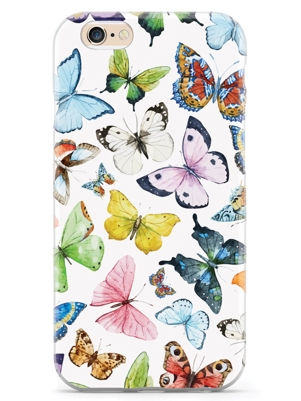 Watercolor Butterflies - White Case