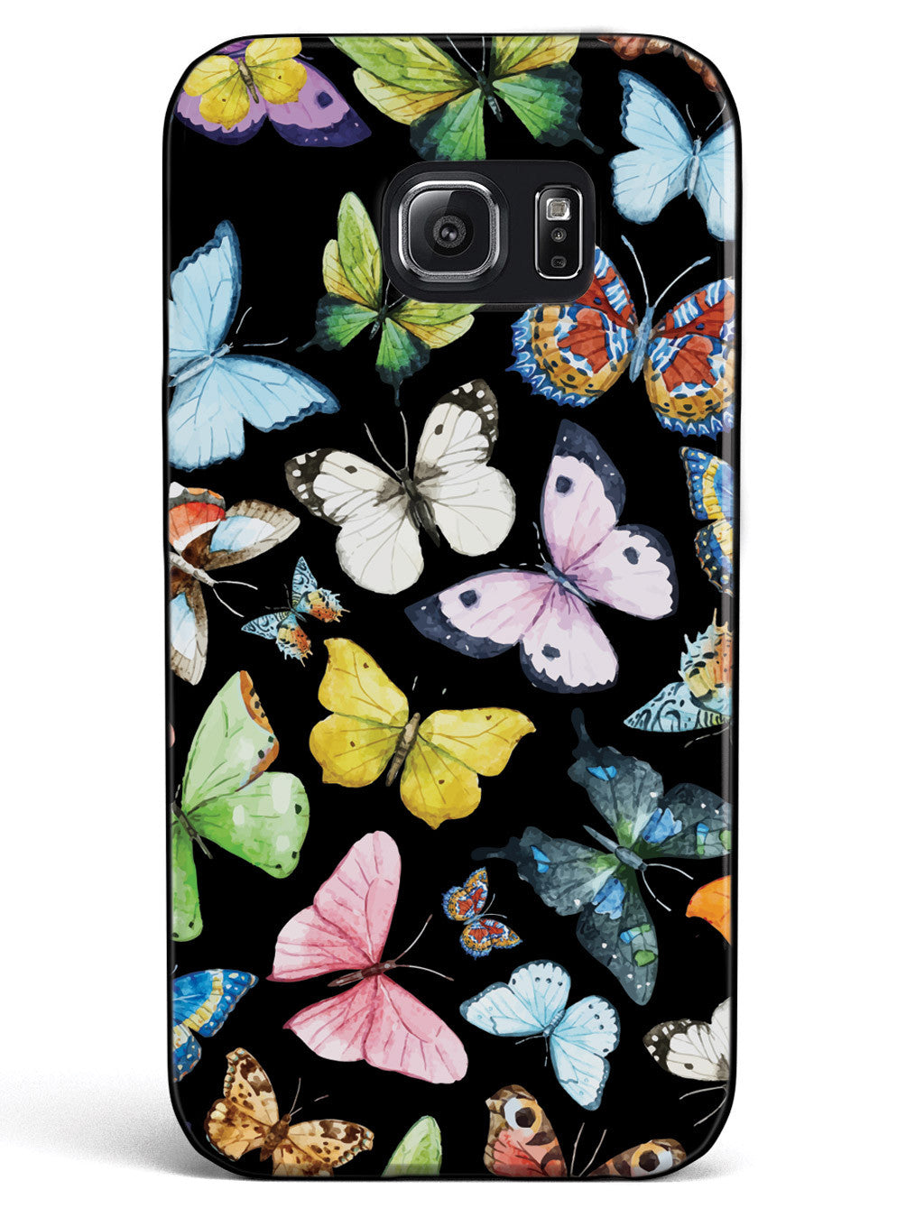 Watercolor Butterflies - Black Case