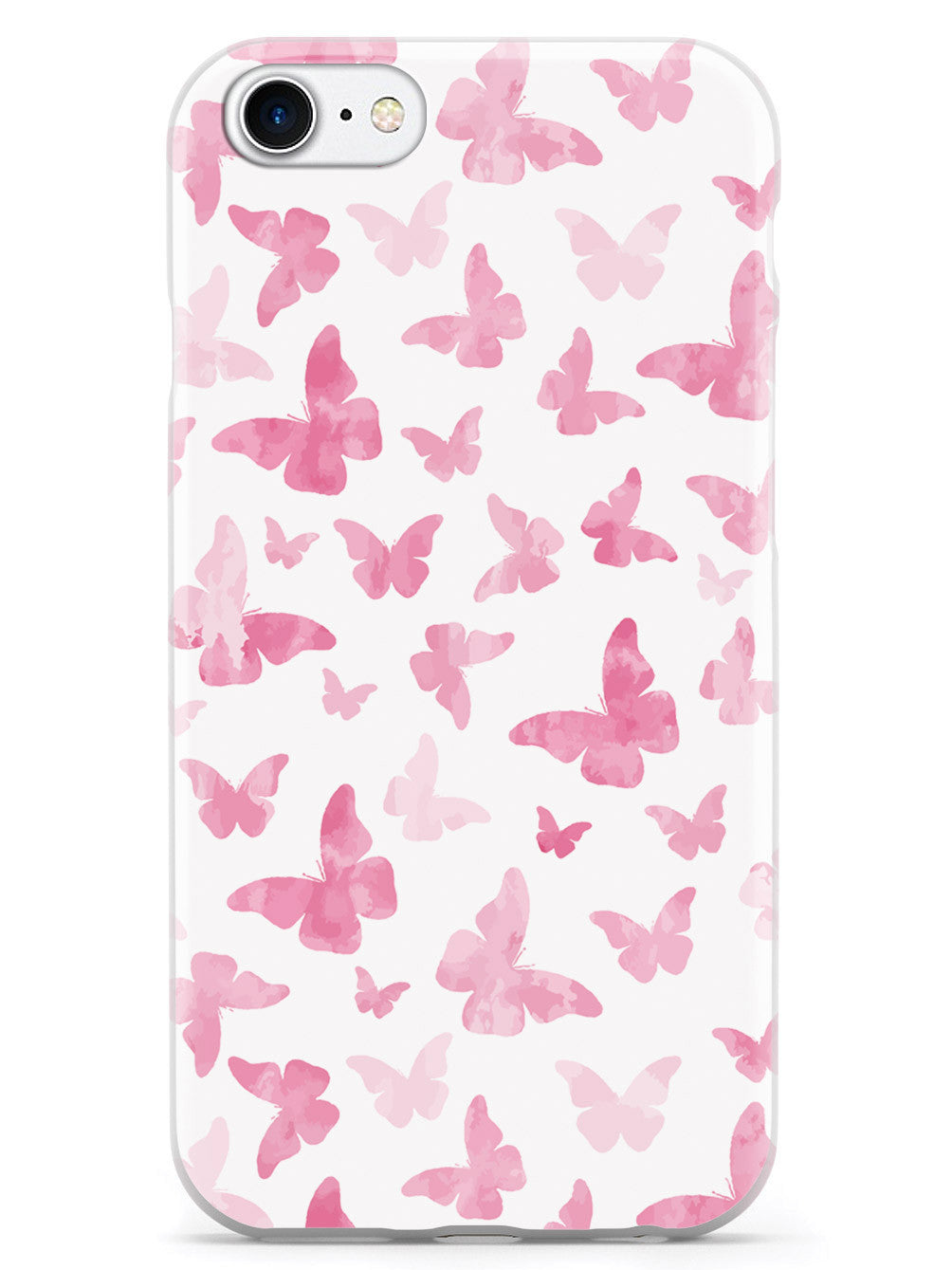 Pink Butterflies - White Case