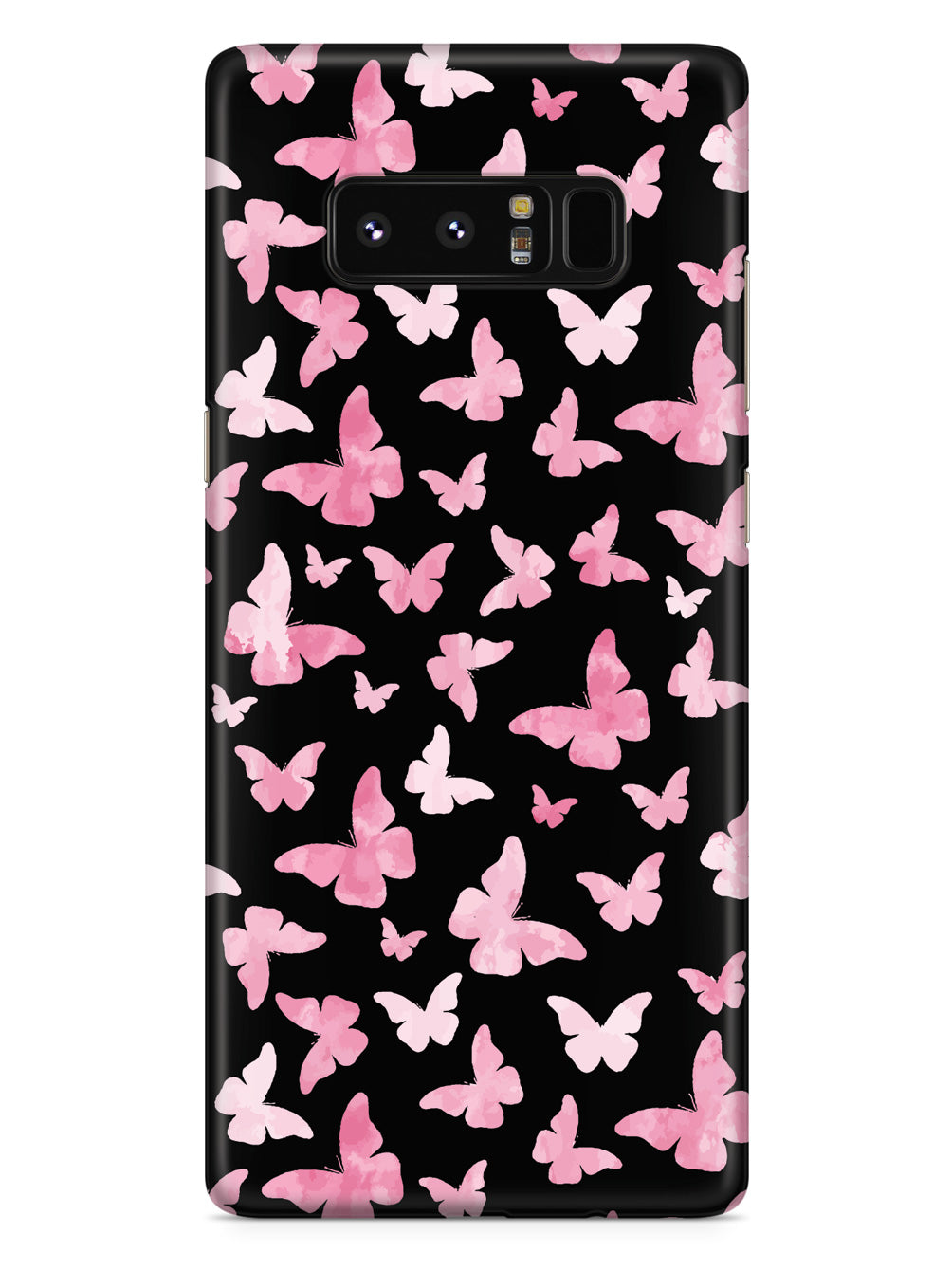 Pink Butterflies - Black Case