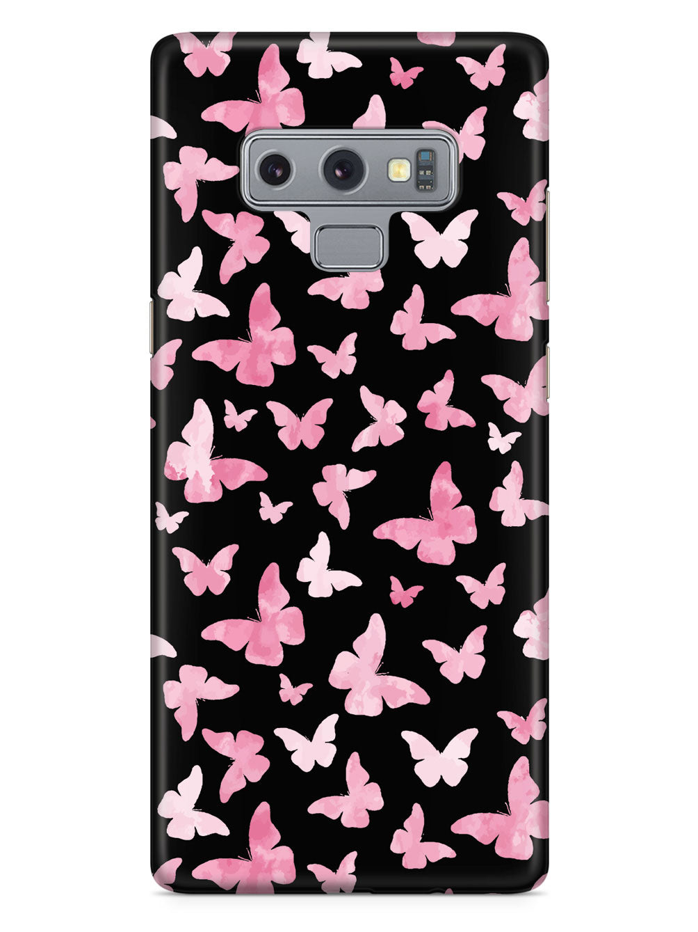 Pink Butterflies - Black Case