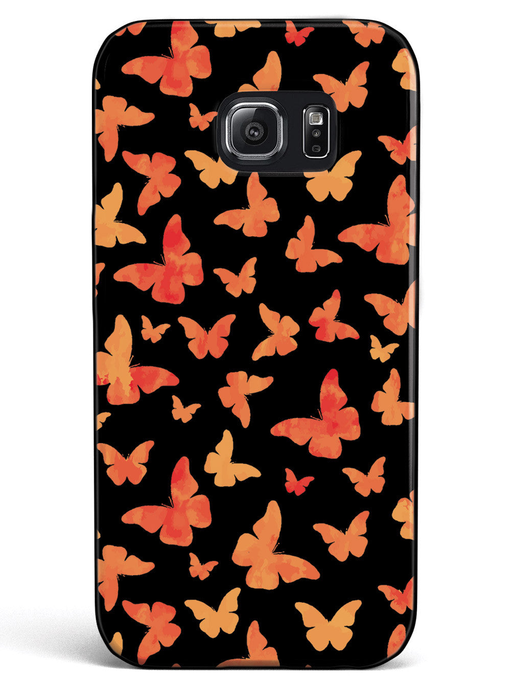 Orange Butterflies - Black Case