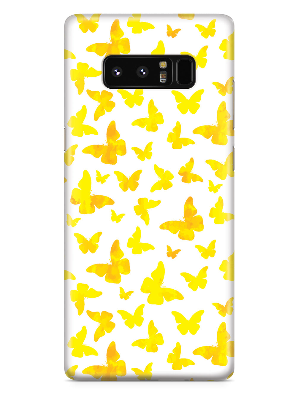 Yellow Butterflies - White Case