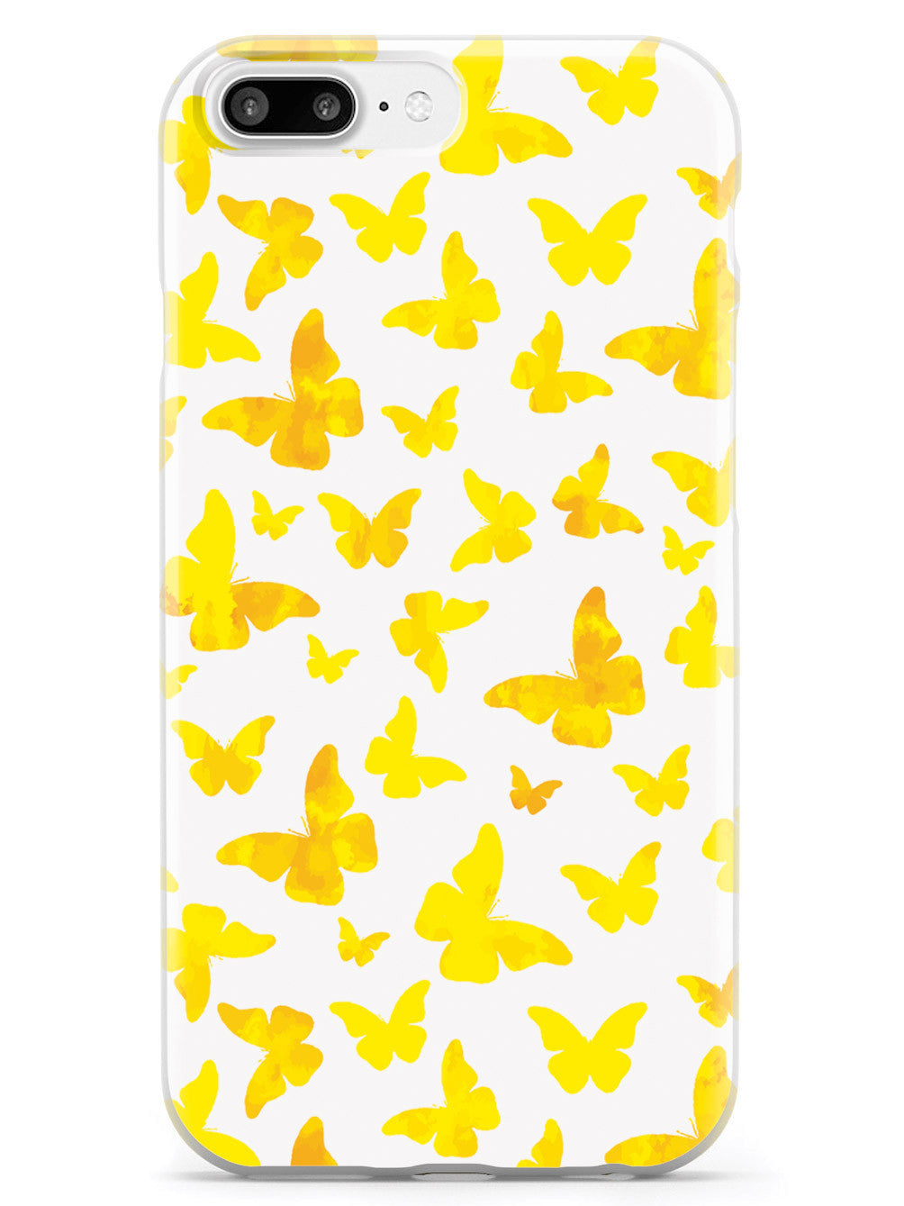 Yellow Butterflies - White Case