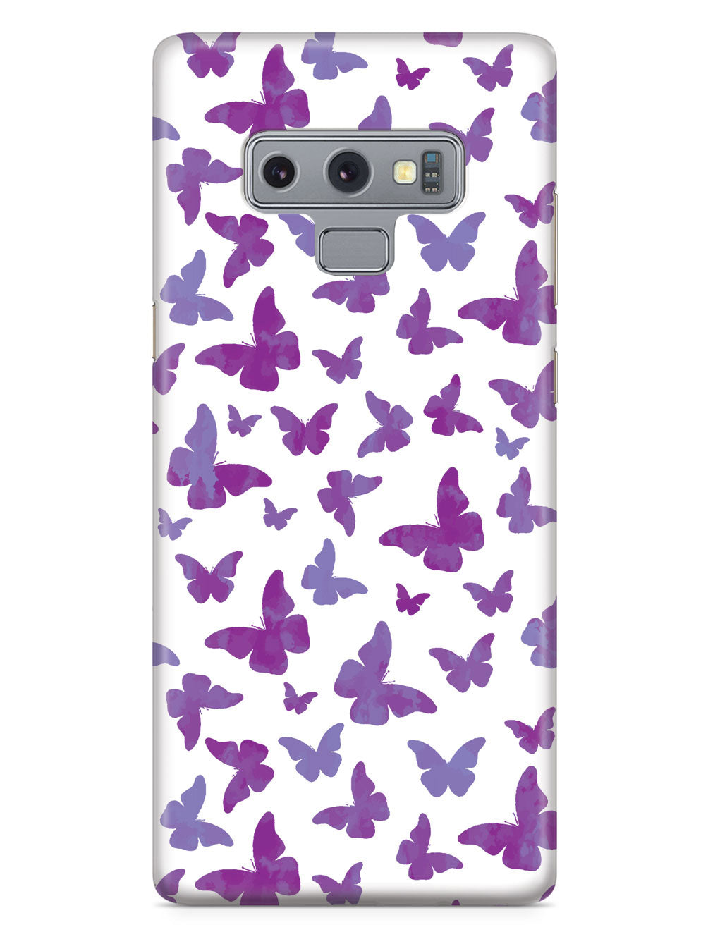 Purple Butterflies - White Case