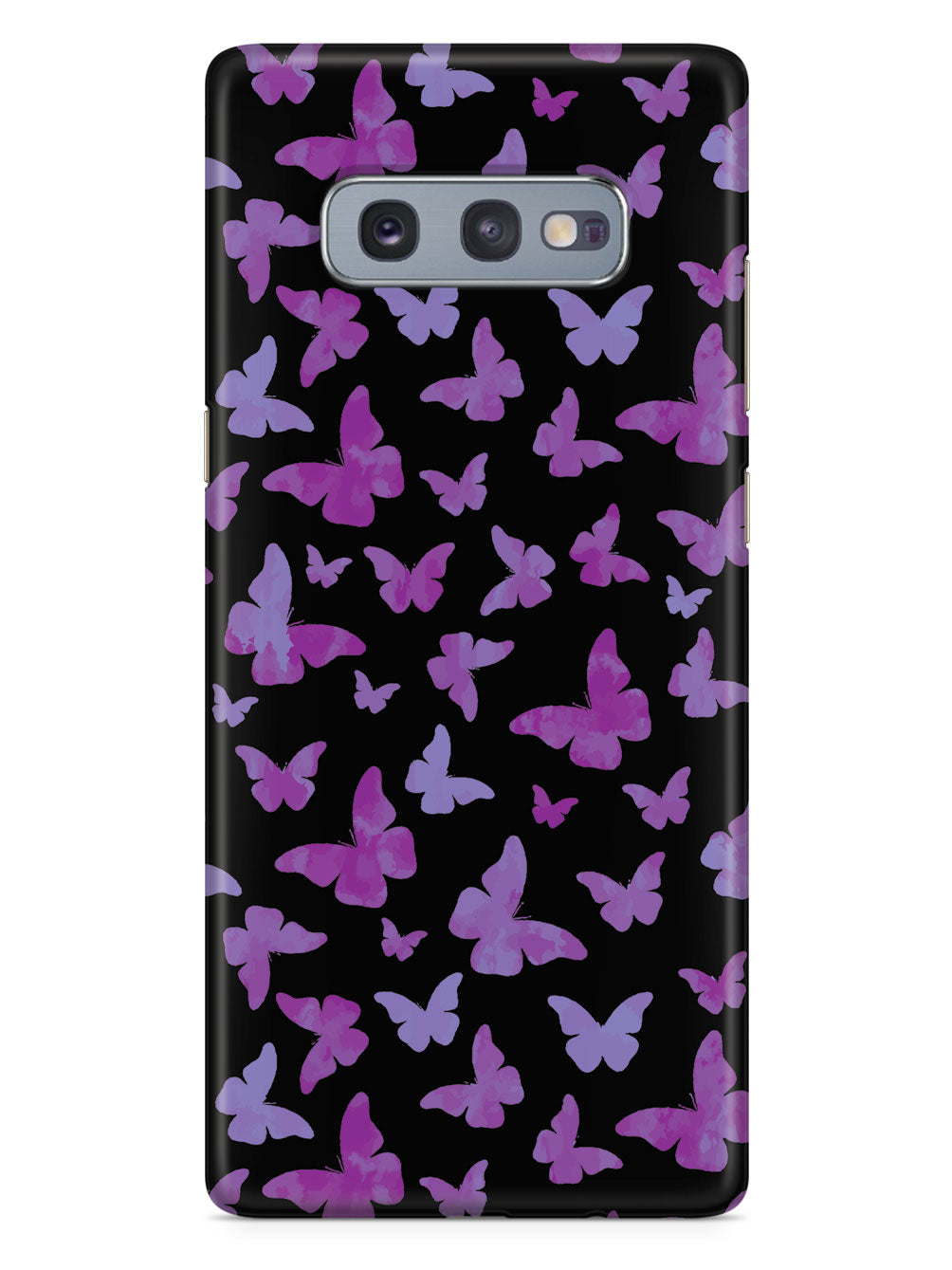 Purple Butterflies - Black Case