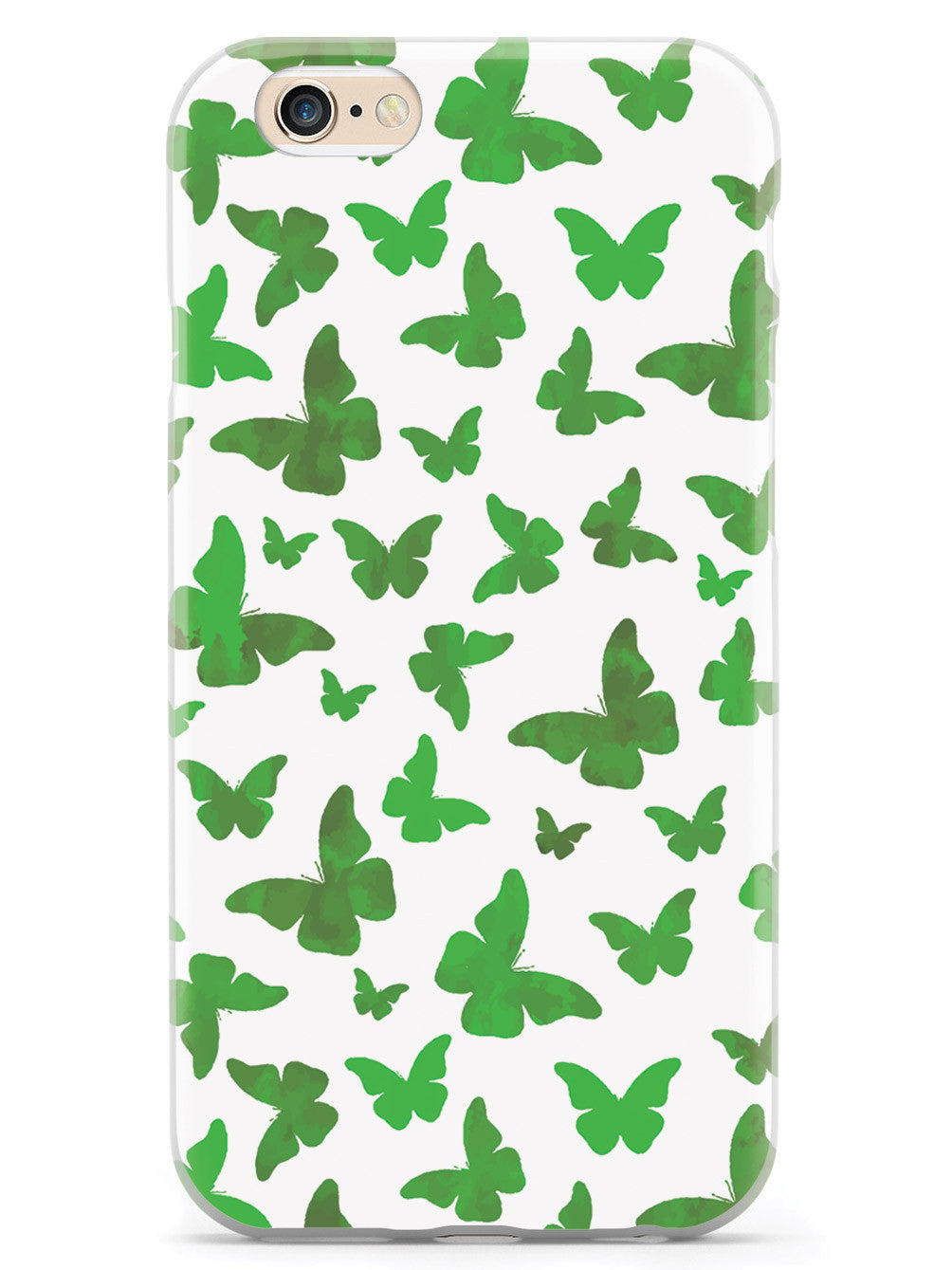 Green Butterflies - White Case
