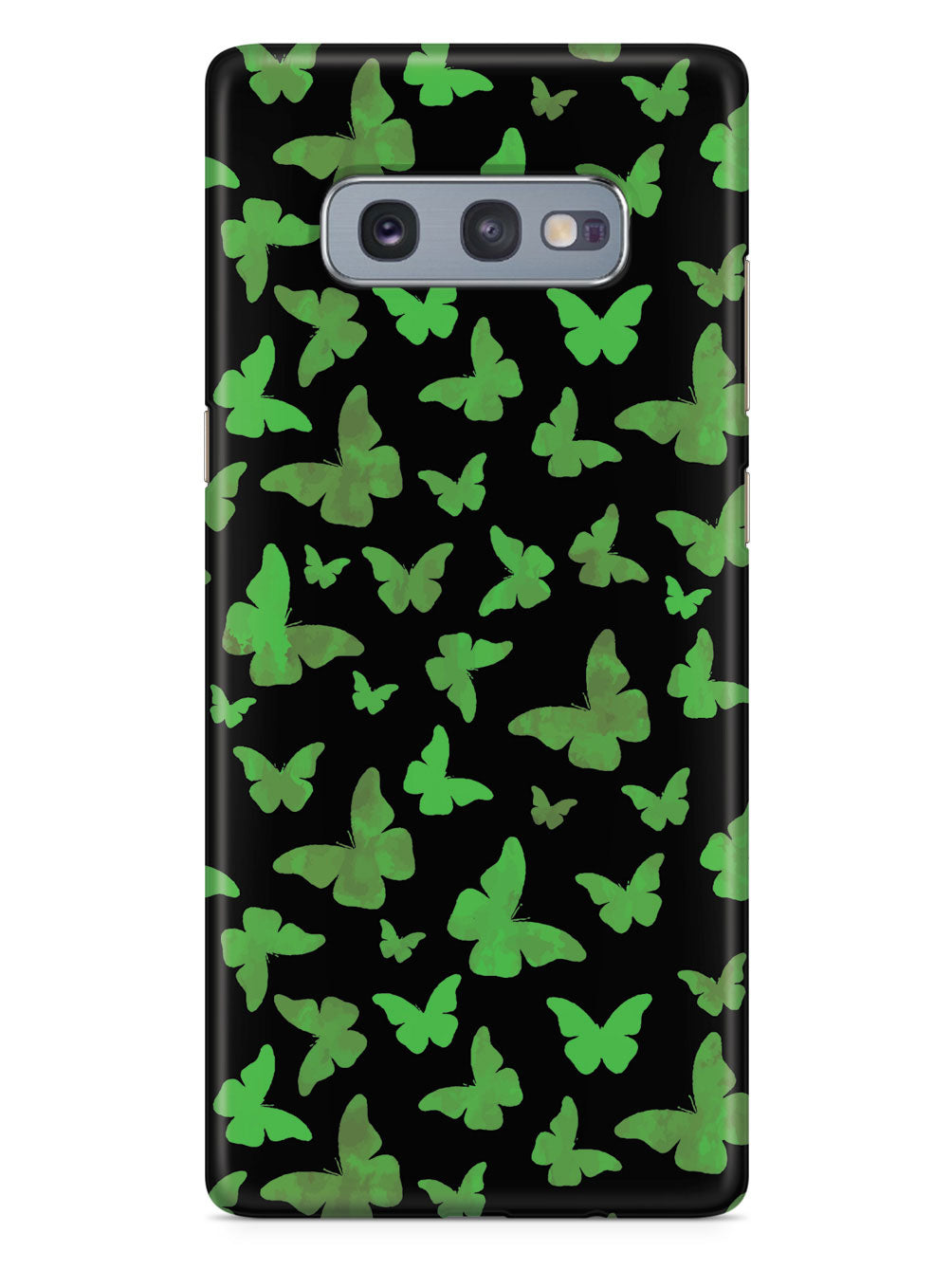 Green Butterflies - Black Case