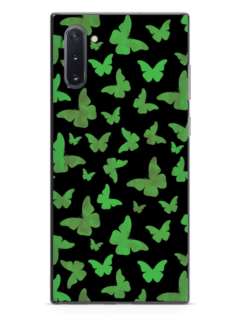 Green Butterflies - Black Case