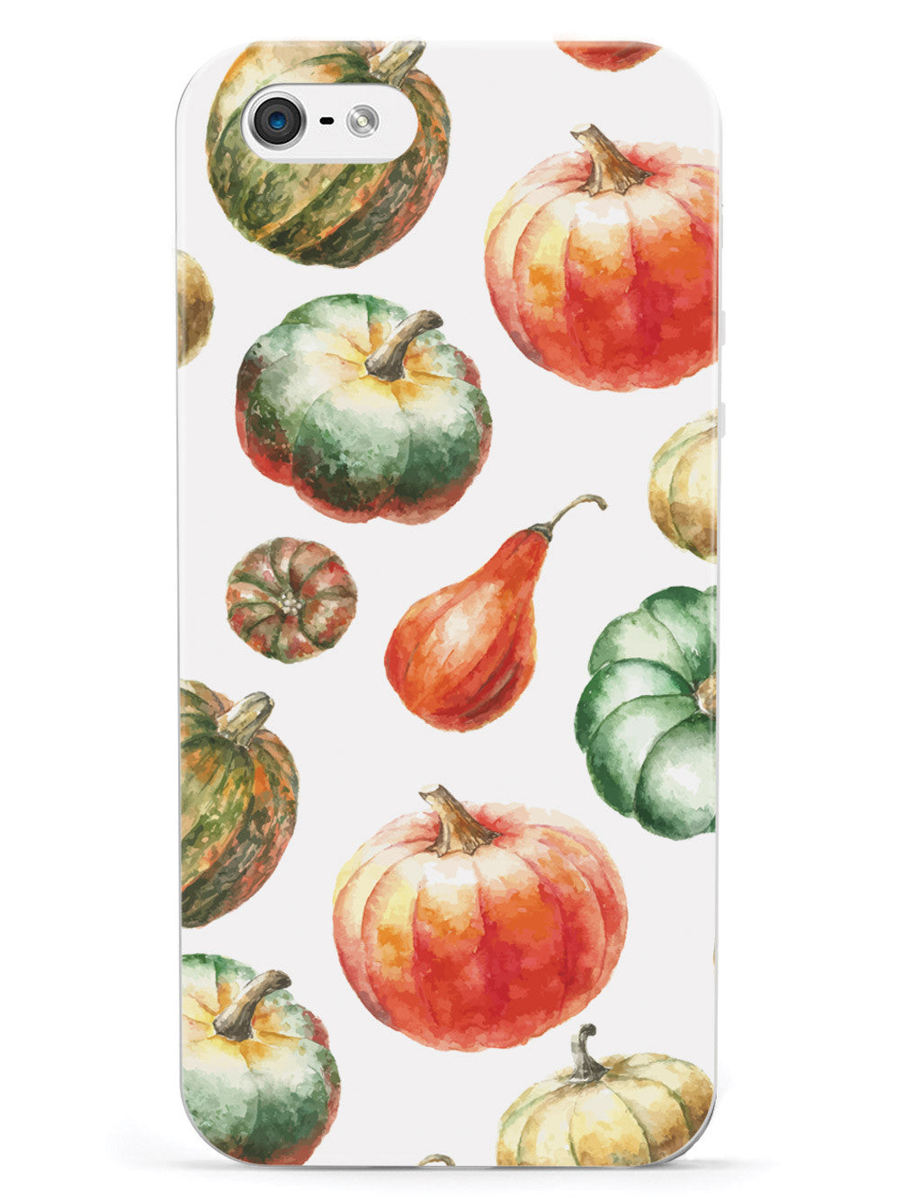Watercolor Pumpkins - White Case