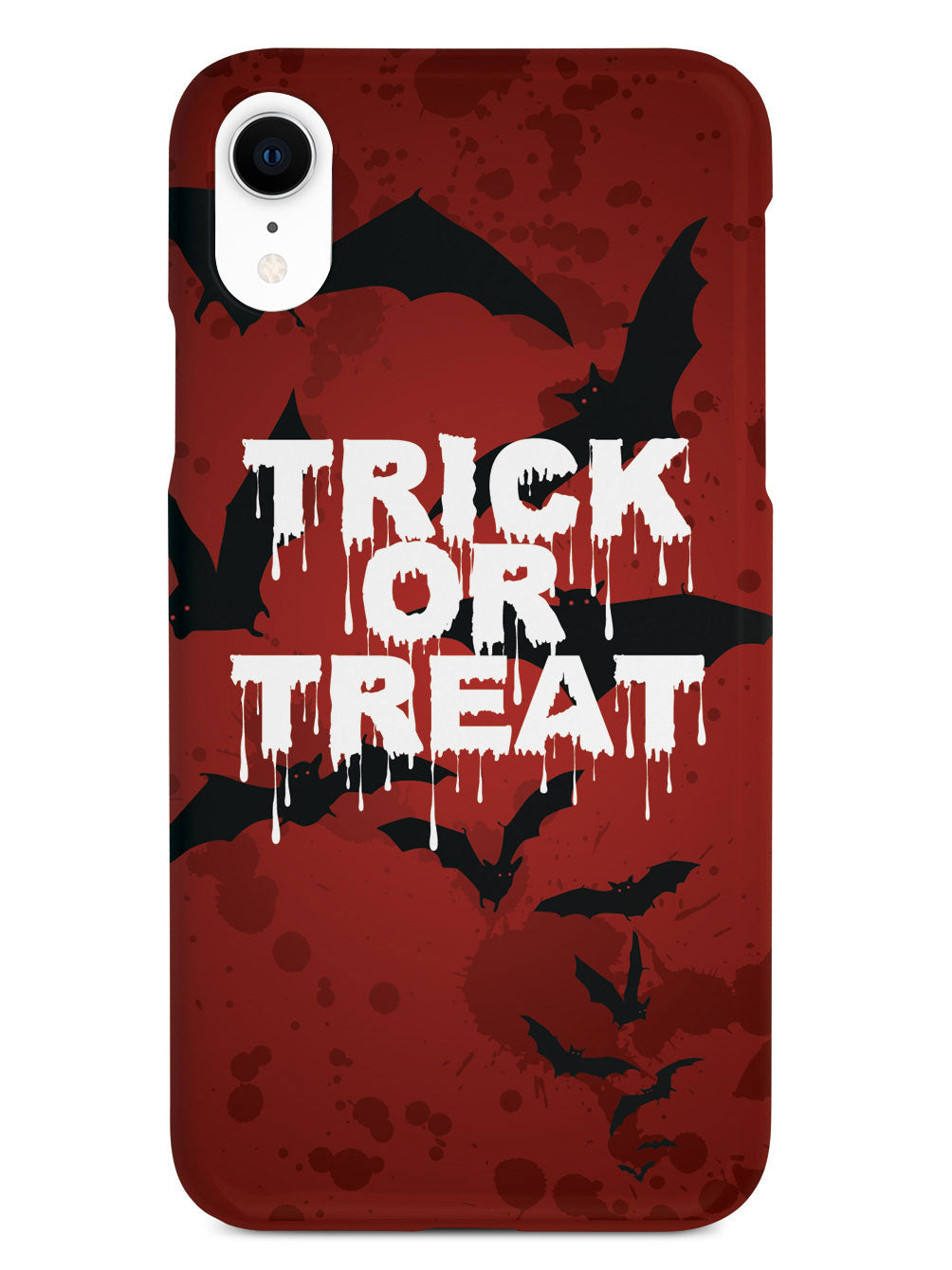 Trick or Treat - Bats in Red Background - White Case