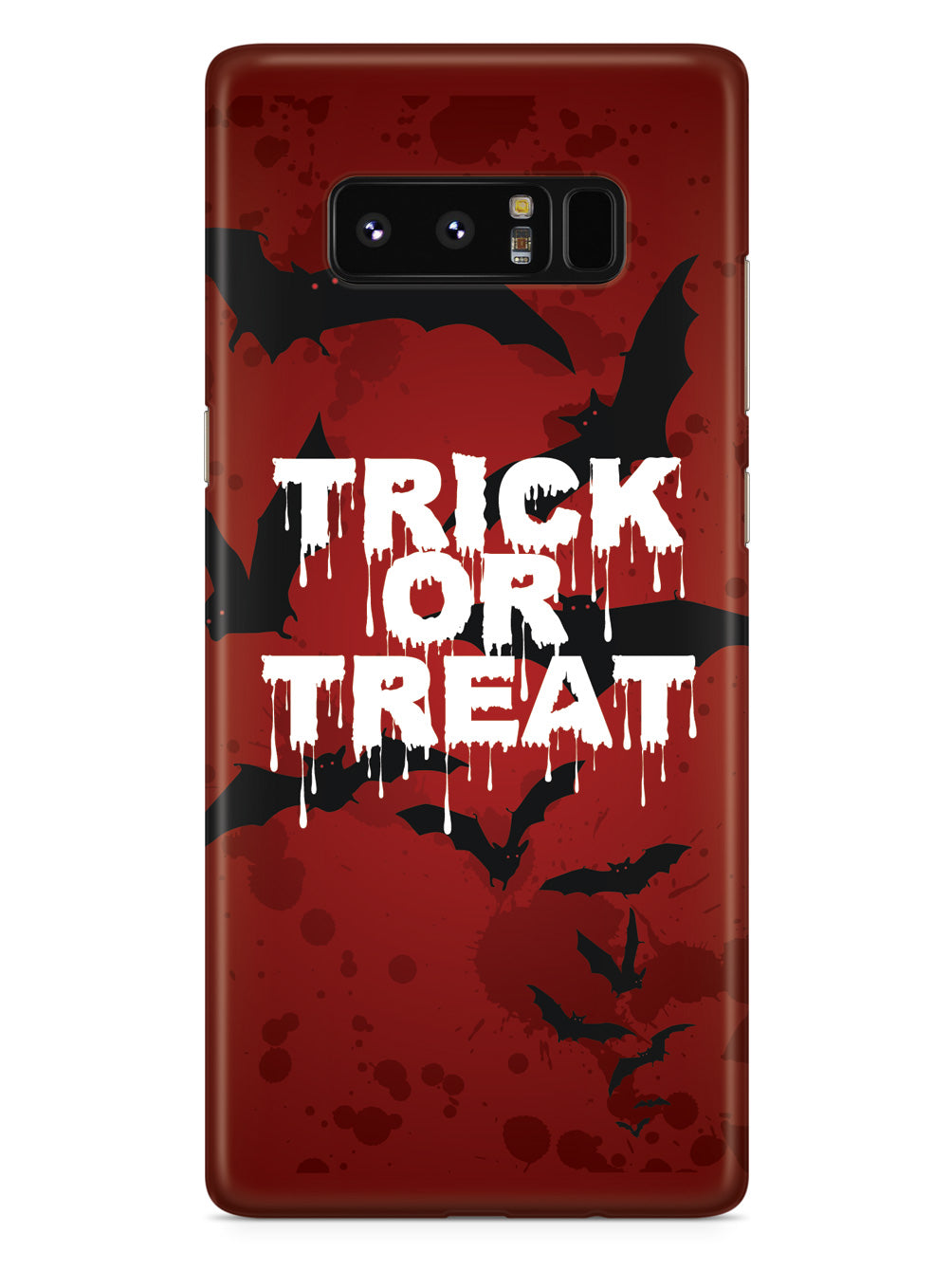 Trick or Treat - Bats in Red Background - Black Case