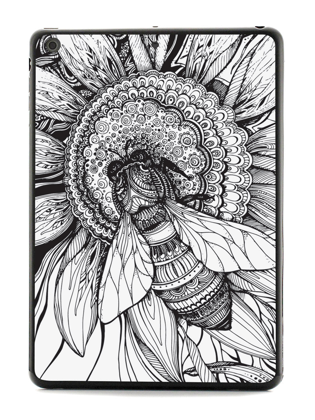 Sunflower & Bee - Sketch - Black Case