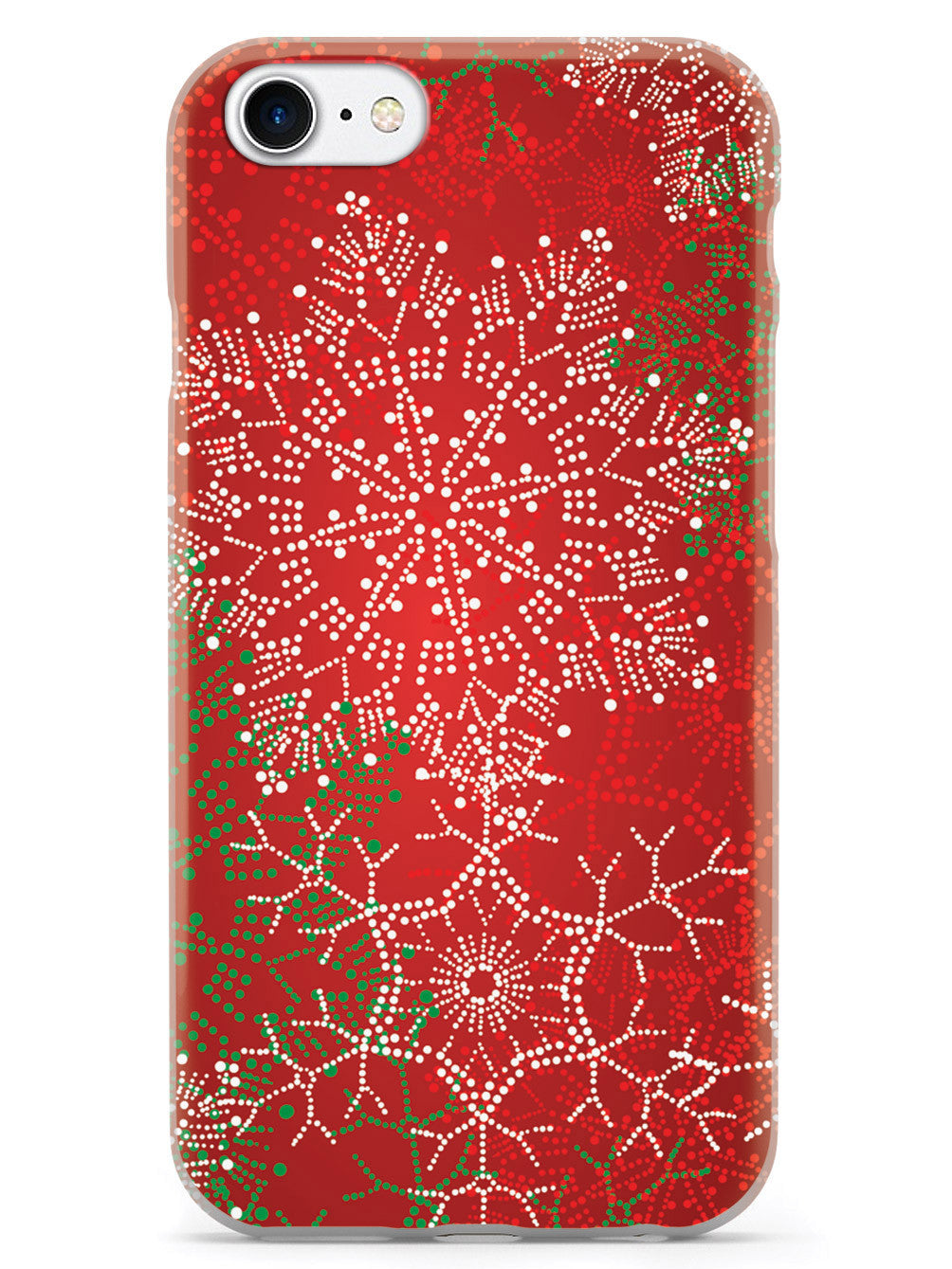 Christmas Snowflakes - Polka Dots - White Case