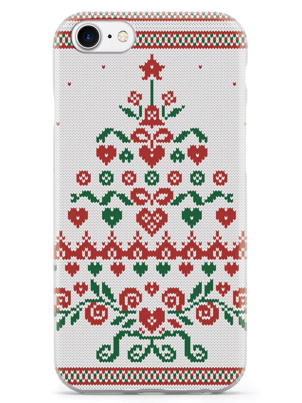 Christmas Tree Sweater Texture - White Case