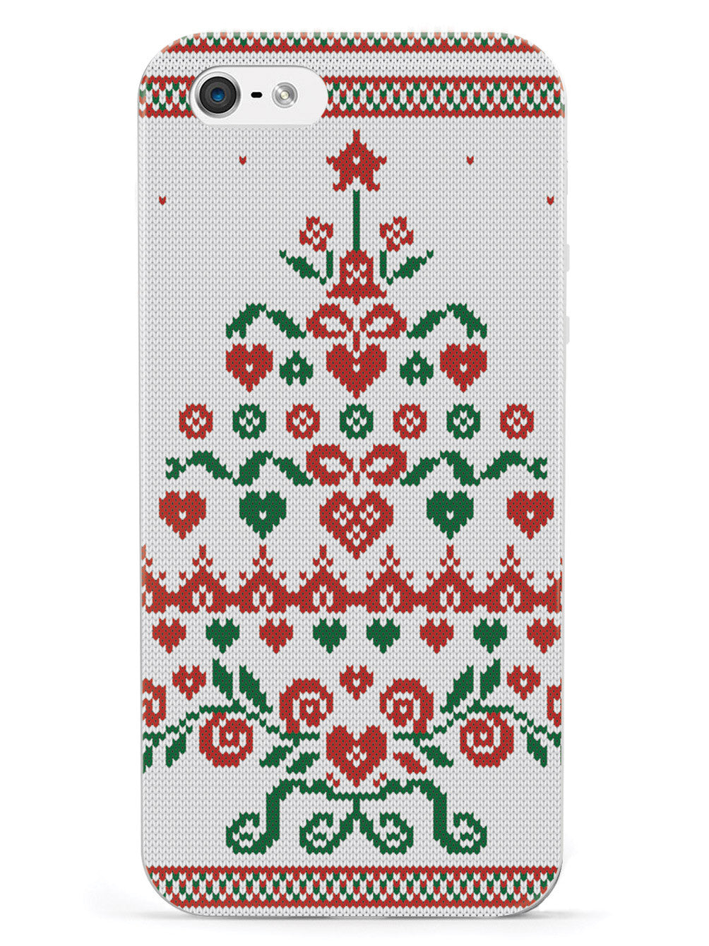 Christmas Tree Sweater Texture - White Case