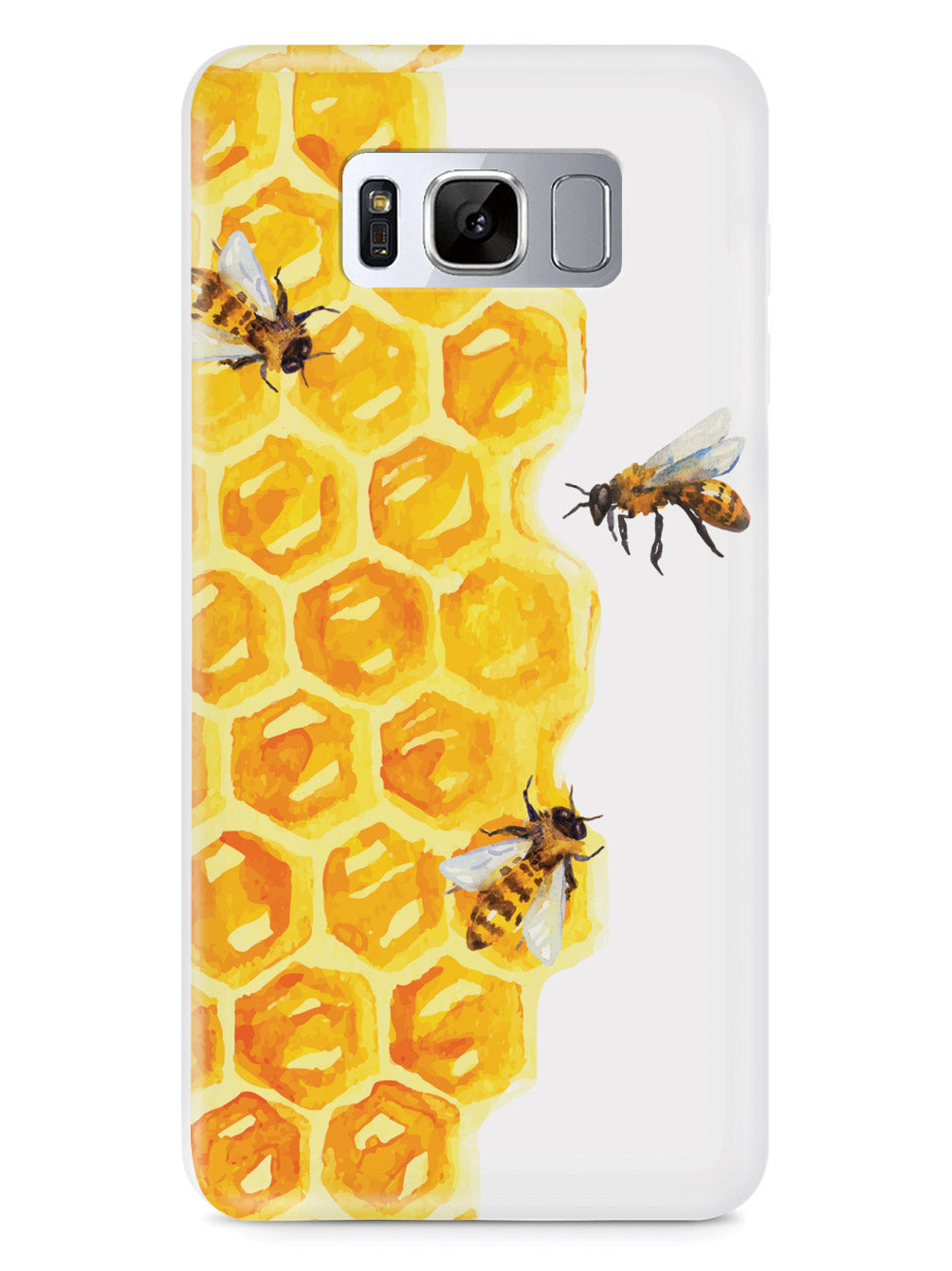 Watercolor Bees on Honeycomb - White Case