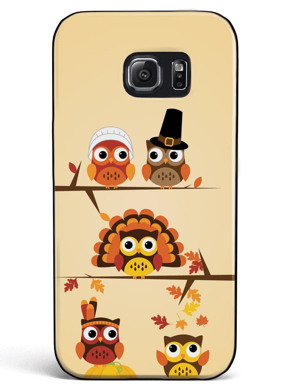Thanksgiving Owls - Black Case