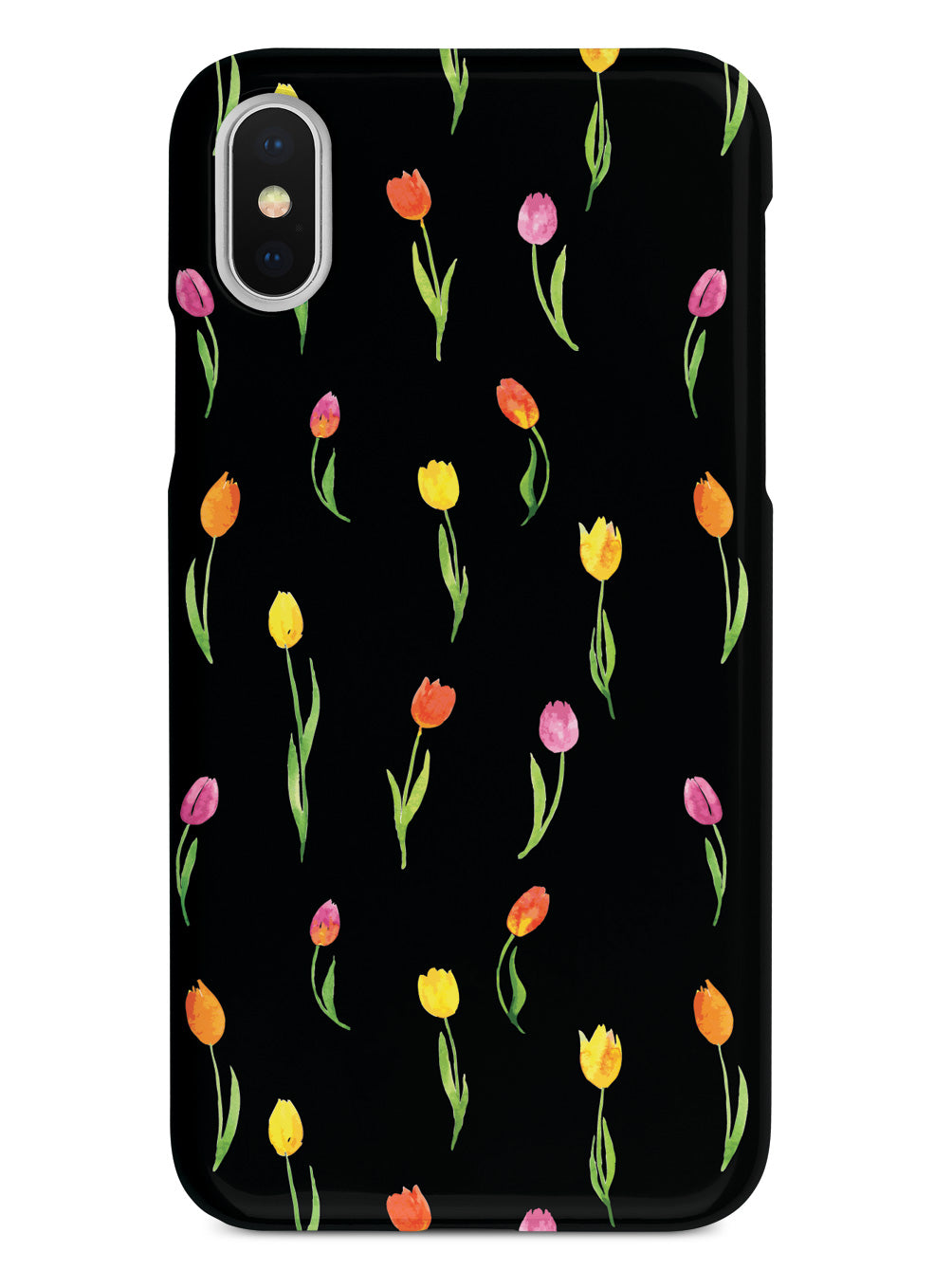 Tulips Pattern - Black Case