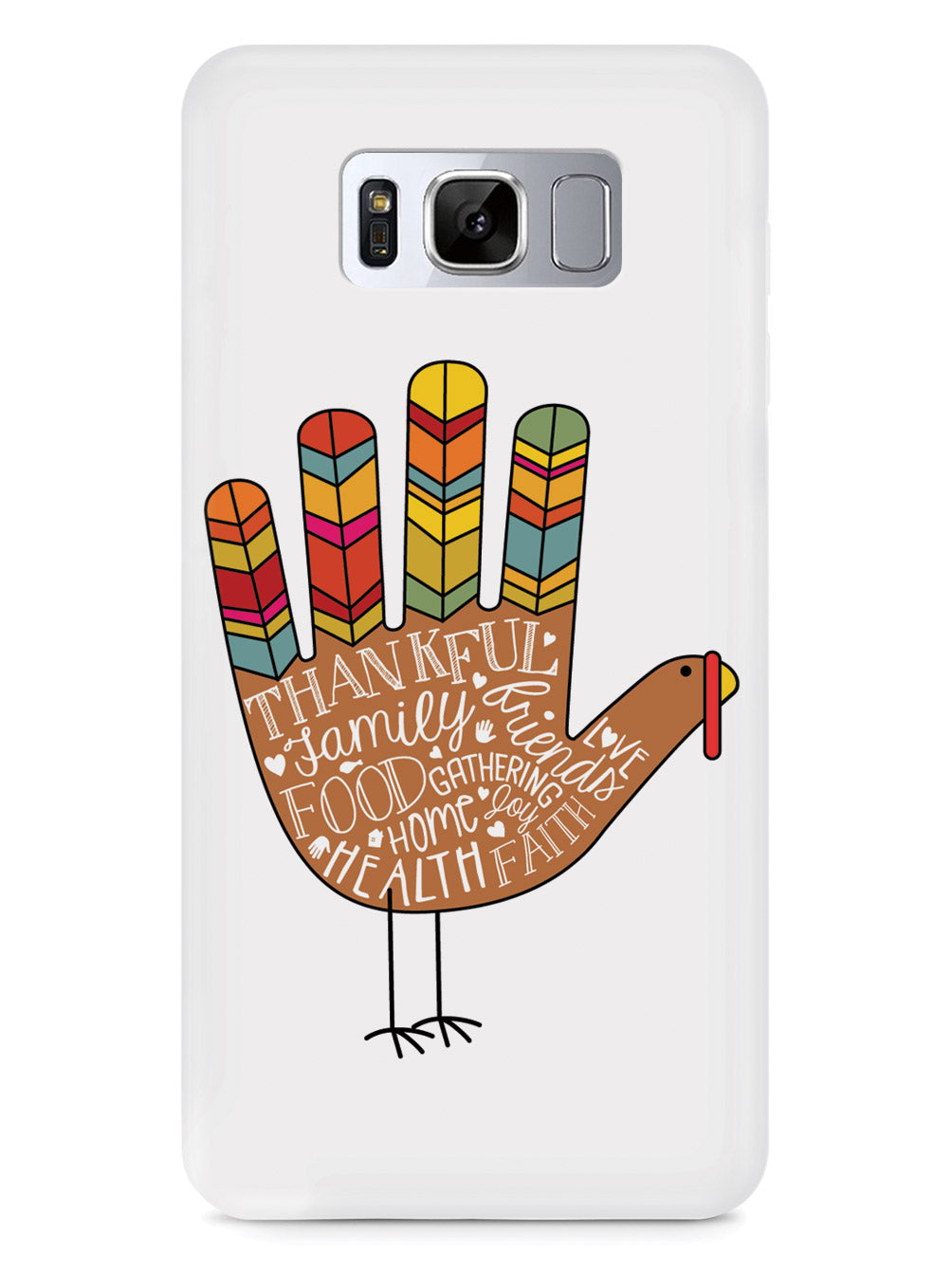 Hand Turkey Cartoon - White Case