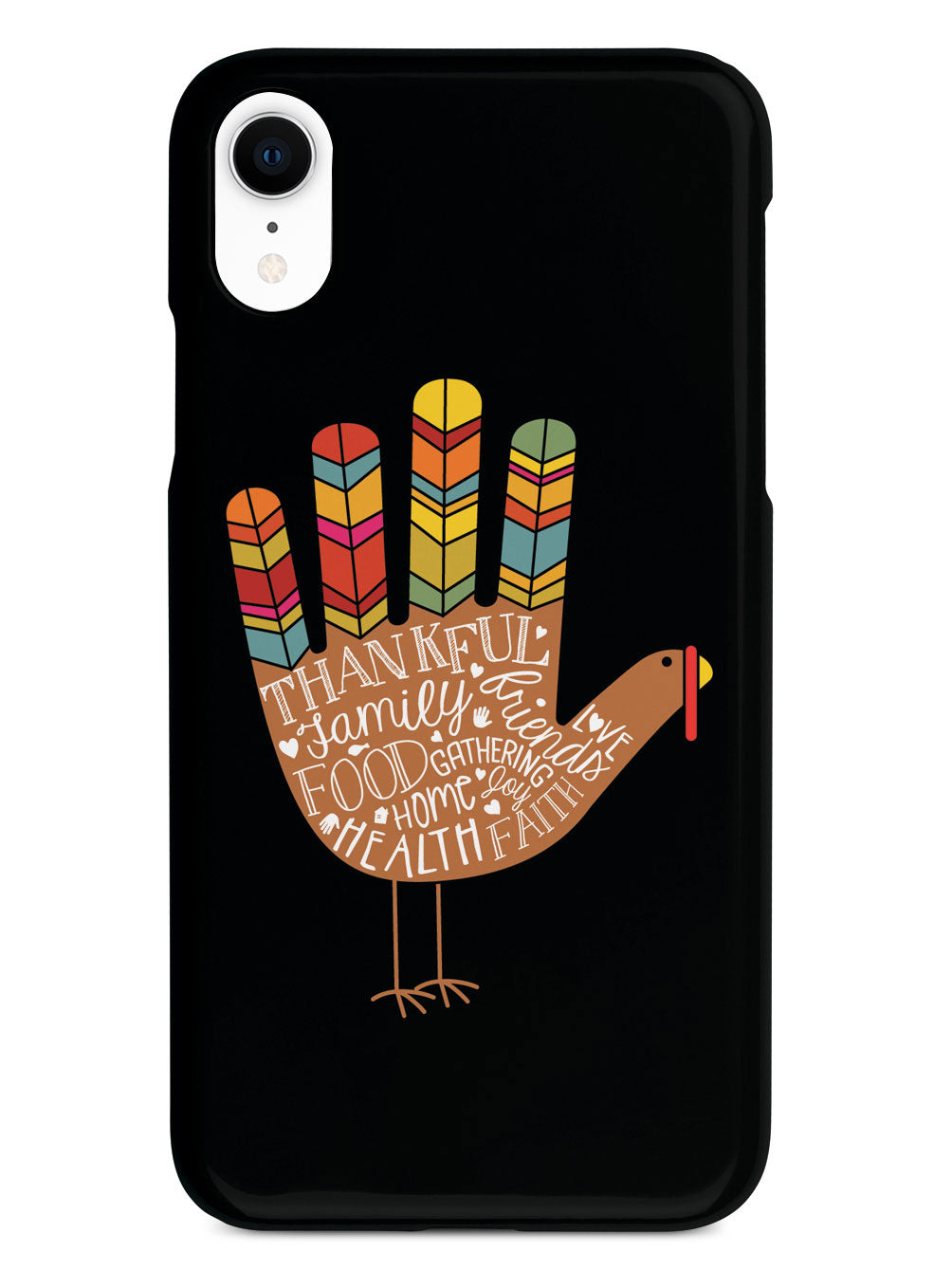 Hand Turkey Cartoon - Black Case