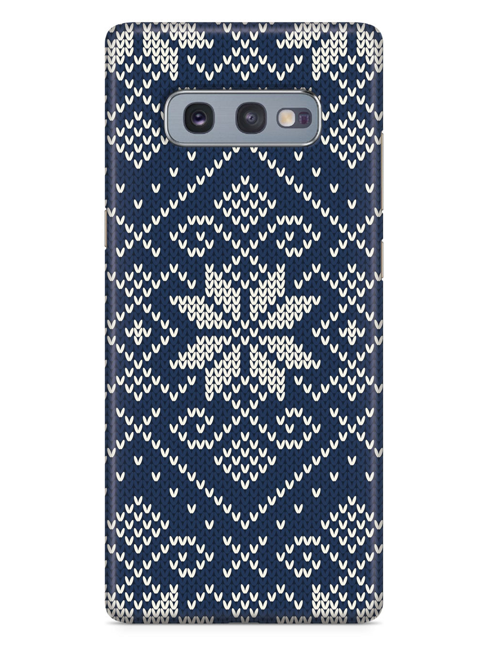 Blue and White Sweater Texturized - Black Case