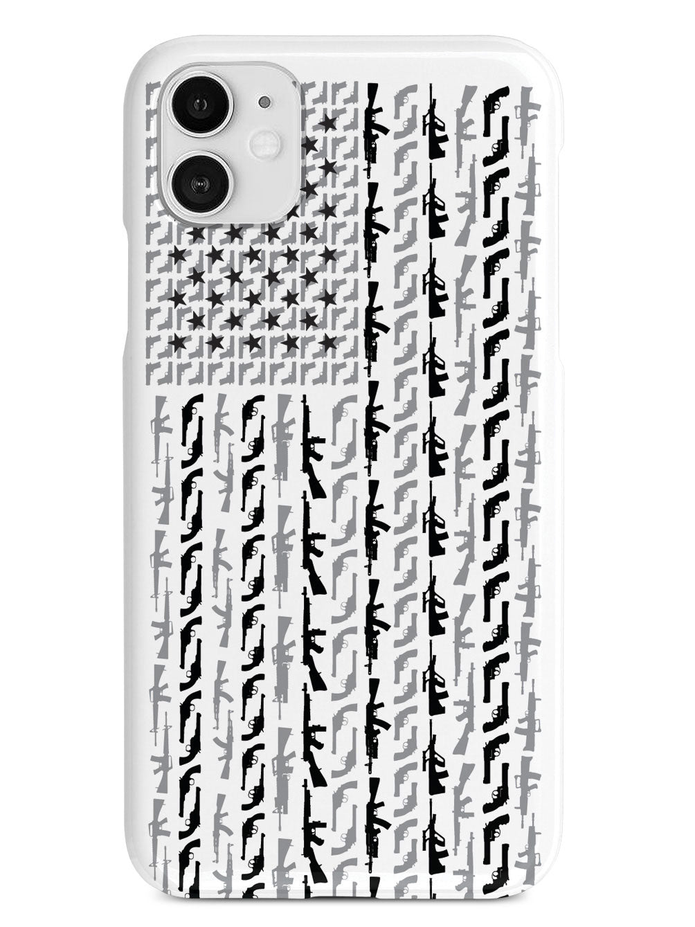 American Flag in Guns - Black and White Case
