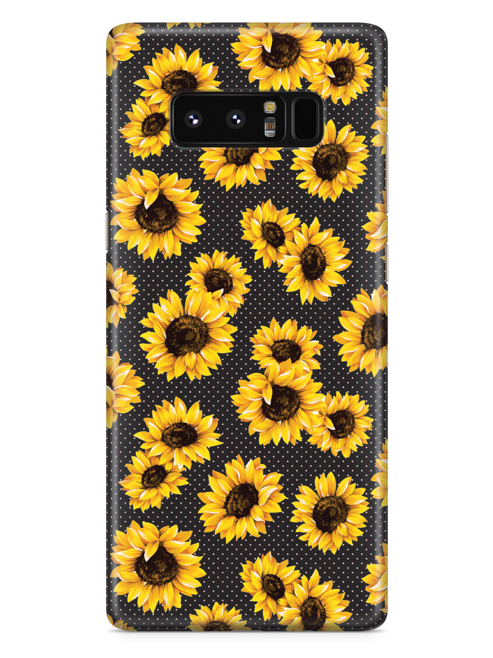 Sunflower Pattern - Black Case