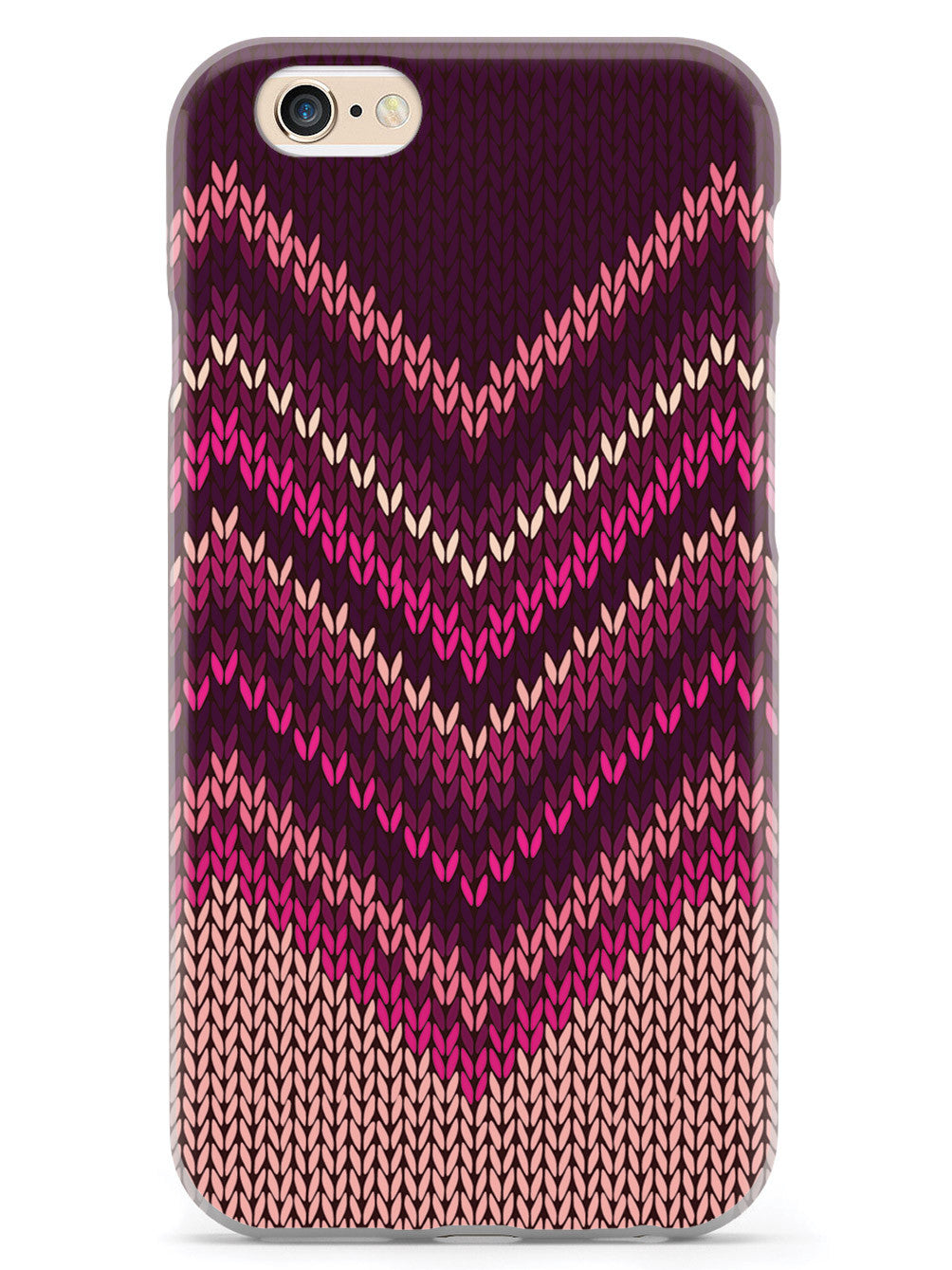 Pink and Purple Sweater Texture - White Case