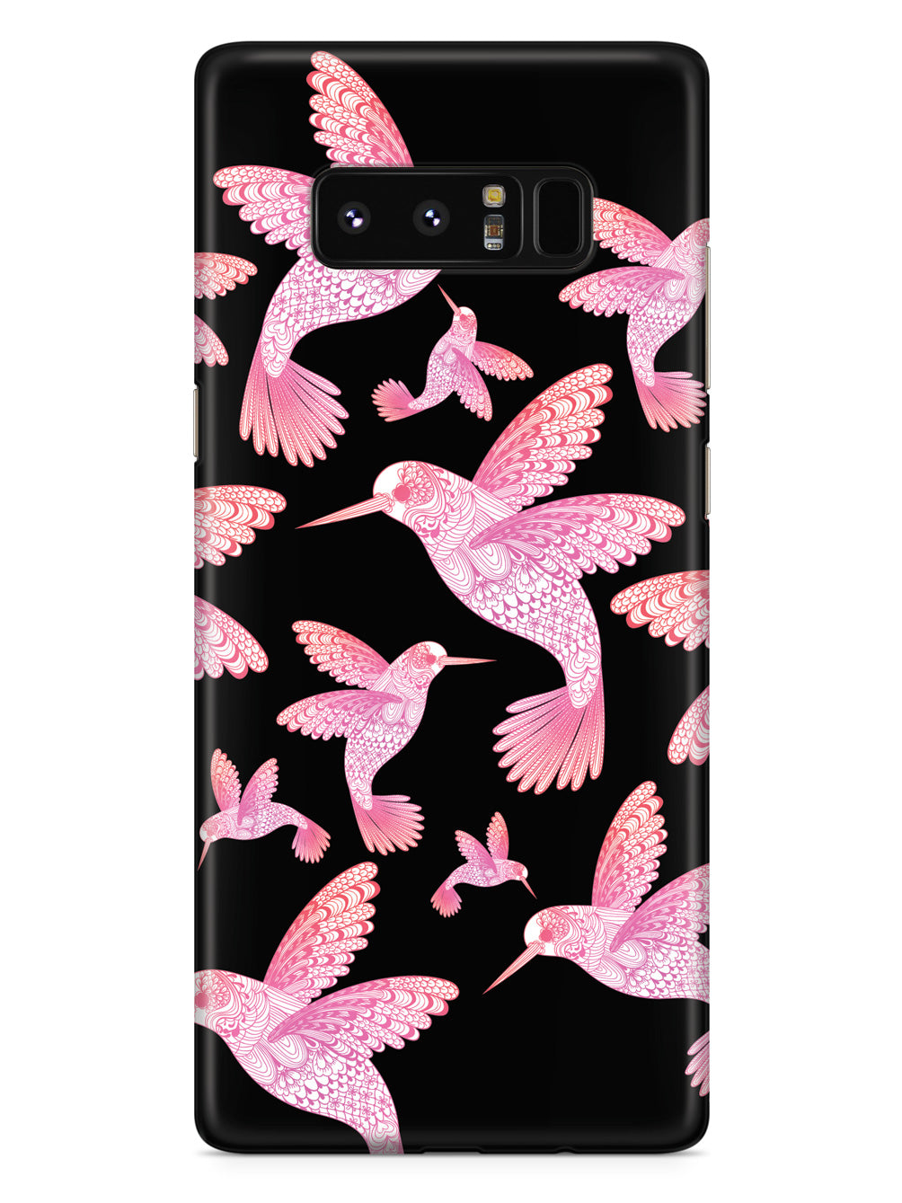 Zentangle Hummingbirds - Pink - Black Case