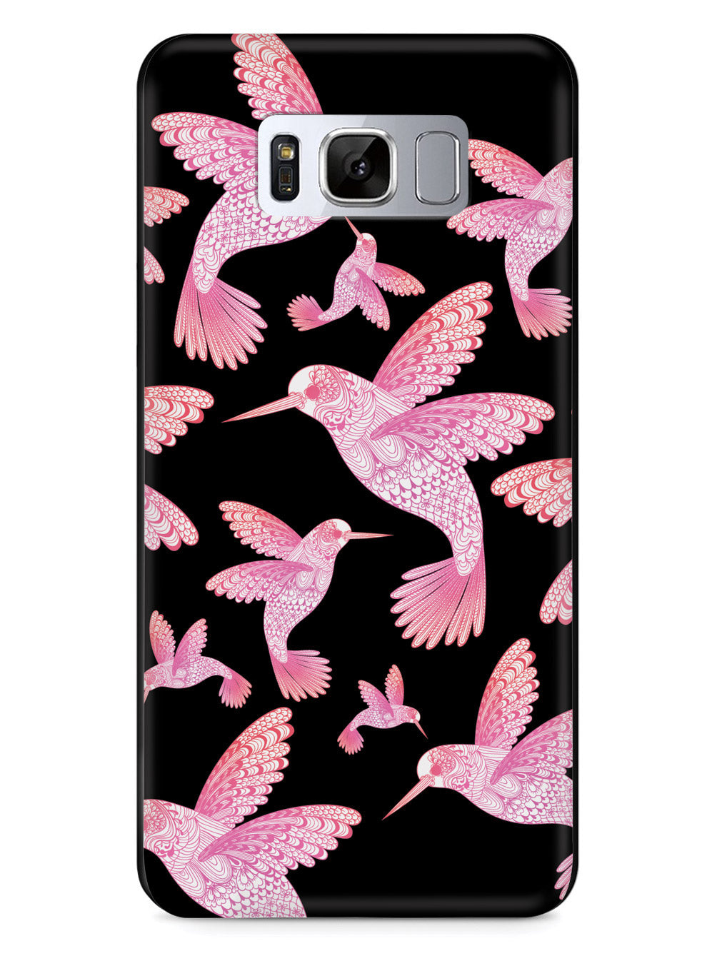 Zentangle Hummingbirds - Pink - Black Case