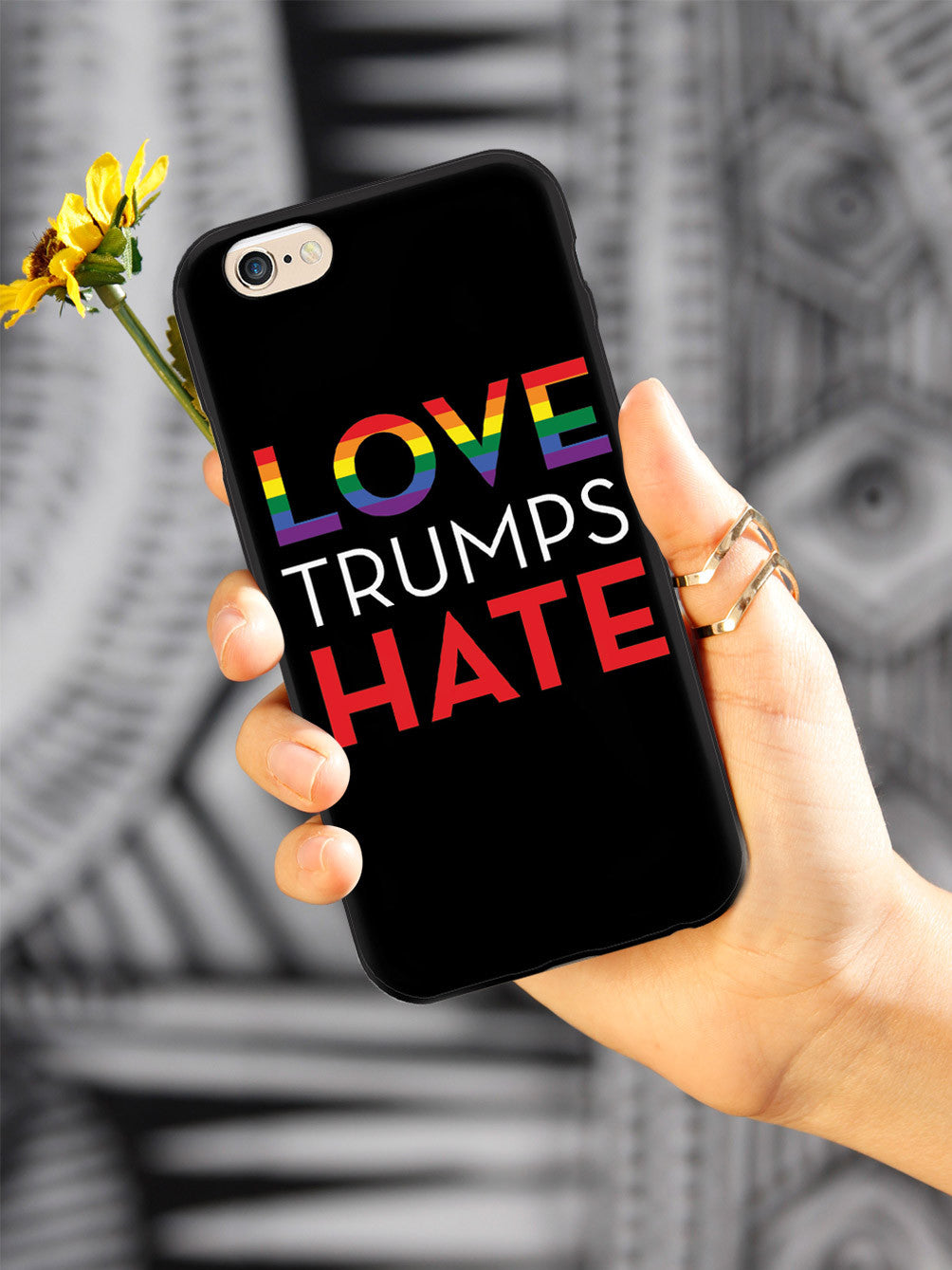 LOVE Trumps Hate - Black Case