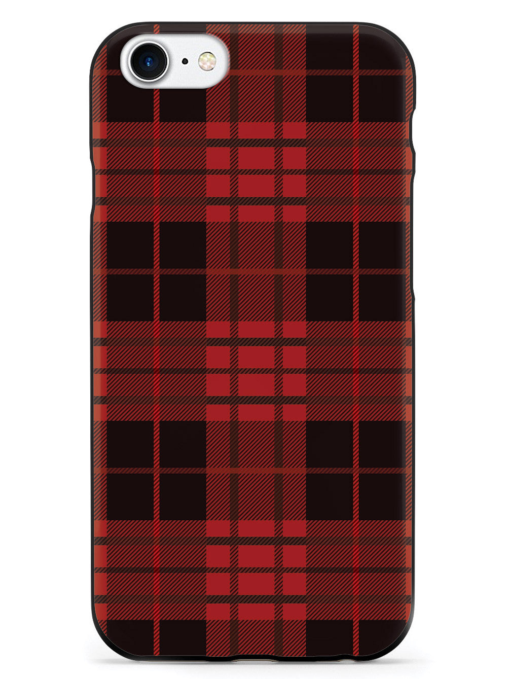 Red and Black Plaid - Black Case