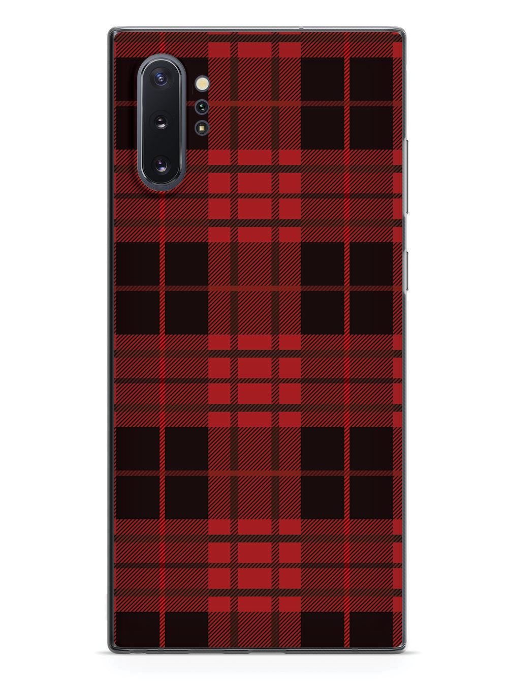 Red and Black Plaid - Black Case